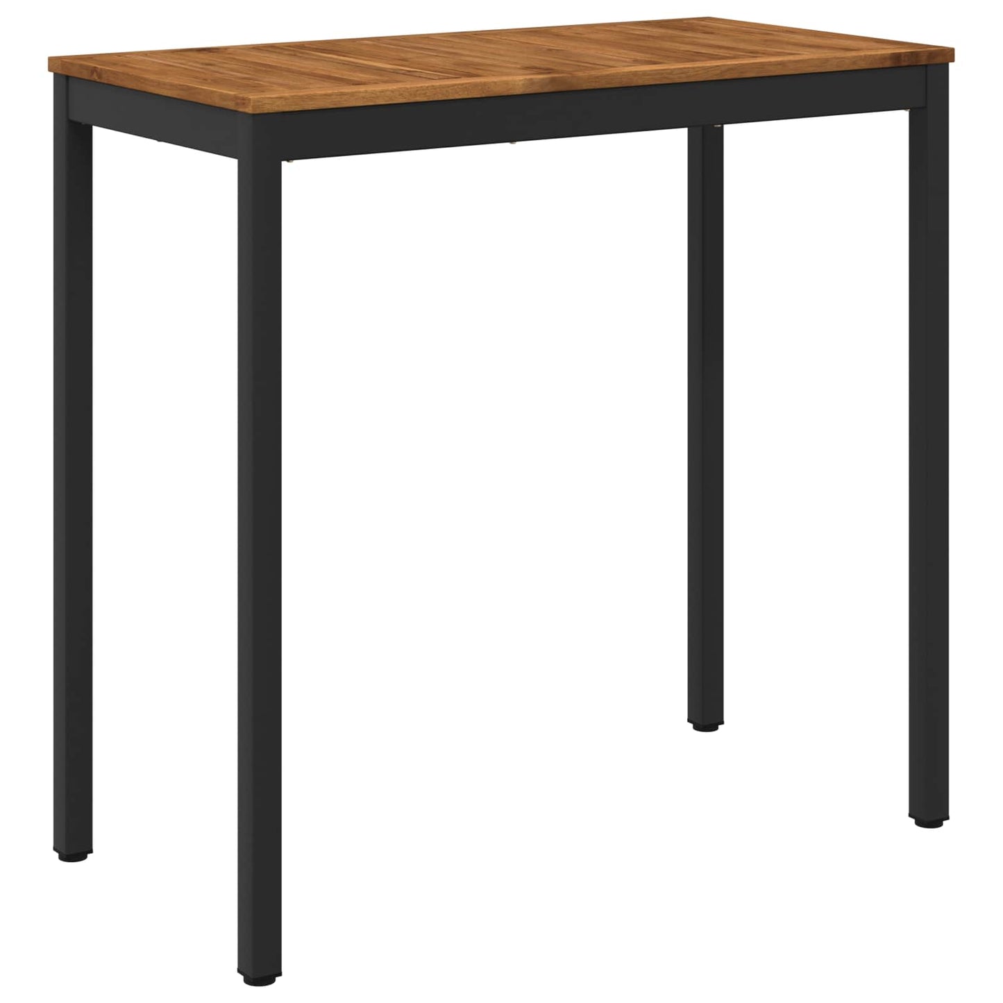 Hagebarbord Naturlig og svart 108,5 x 55 x 105 cm