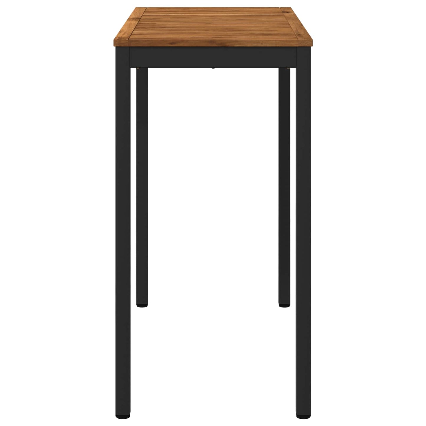 Hagebarbord Naturlig og svart 108,5 x 55 x 105 cm
