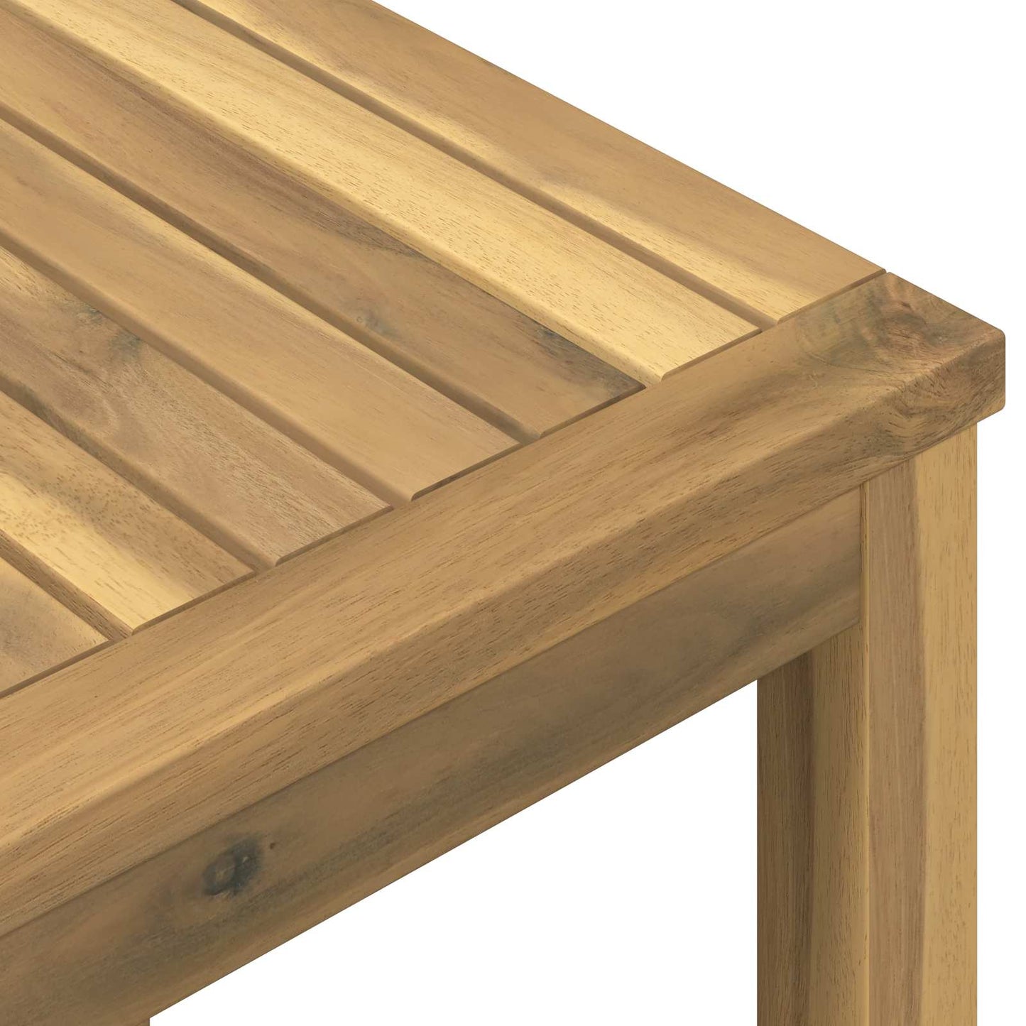 Kaffebord Hvit 60 x 60,5 x 36 cm Solid akasietre