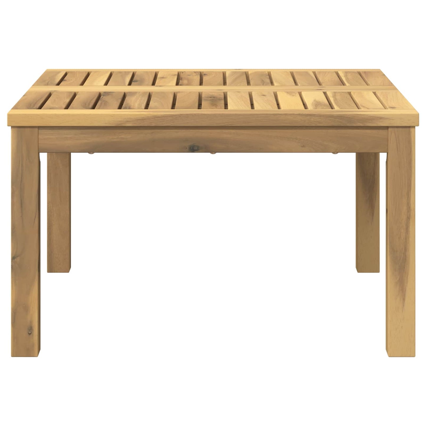 Kaffebord Hvit 60 x 60,5 x 36 cm Solid akasietre