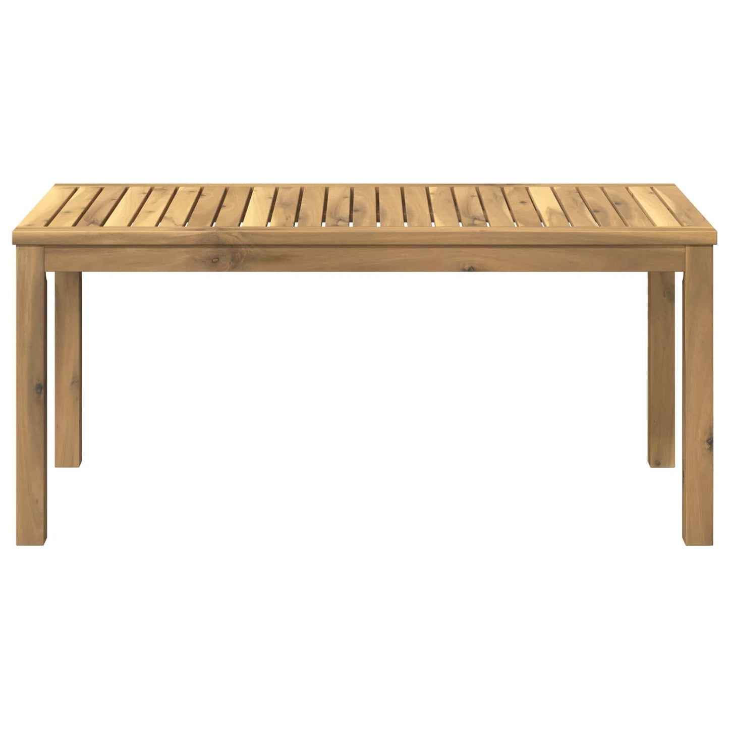 Kaffebord Hvit 50 x 100,5 x 45 cm Solid akasietre