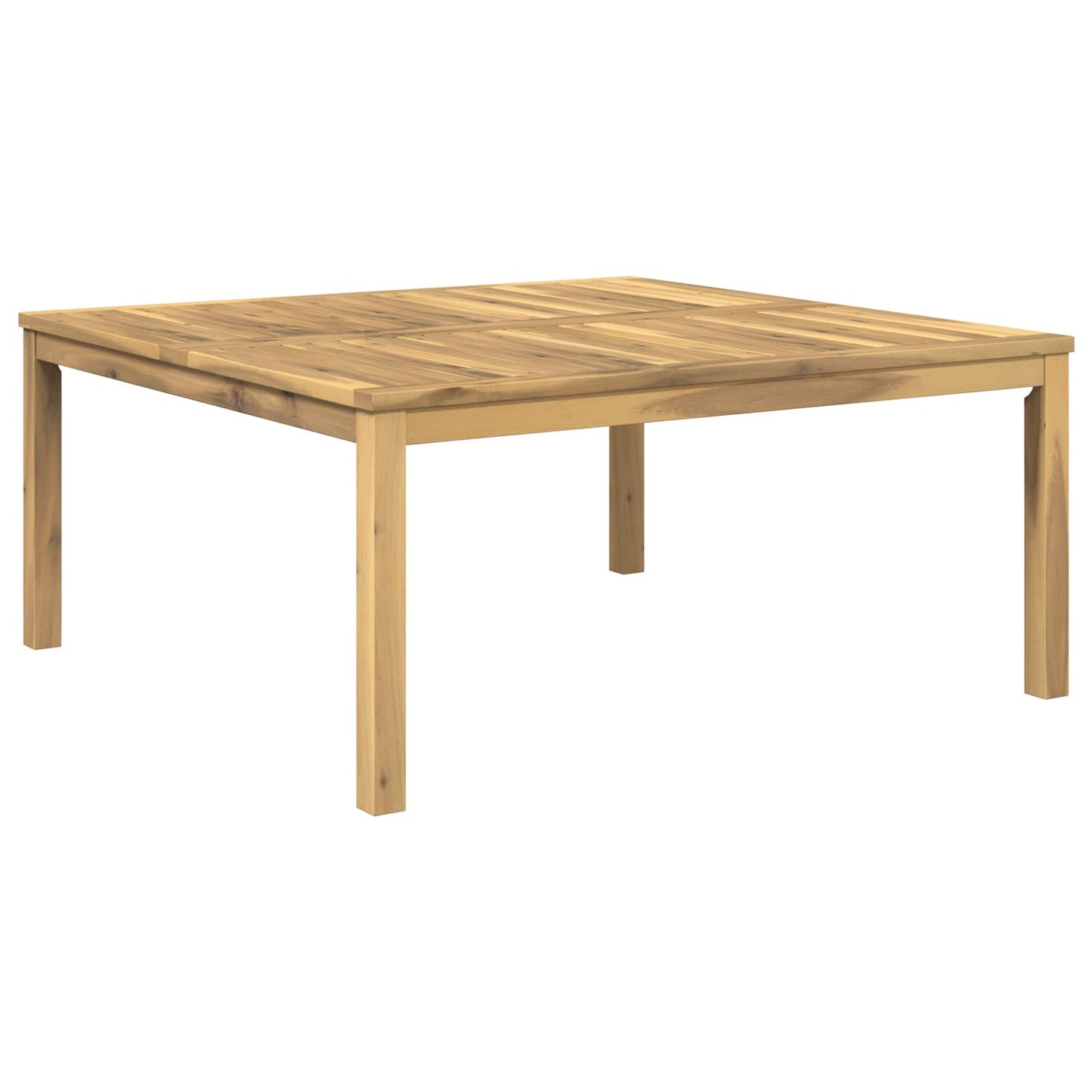 Kaffebord Hvit 100 x 100,5 x 45 cm Solid akasietre