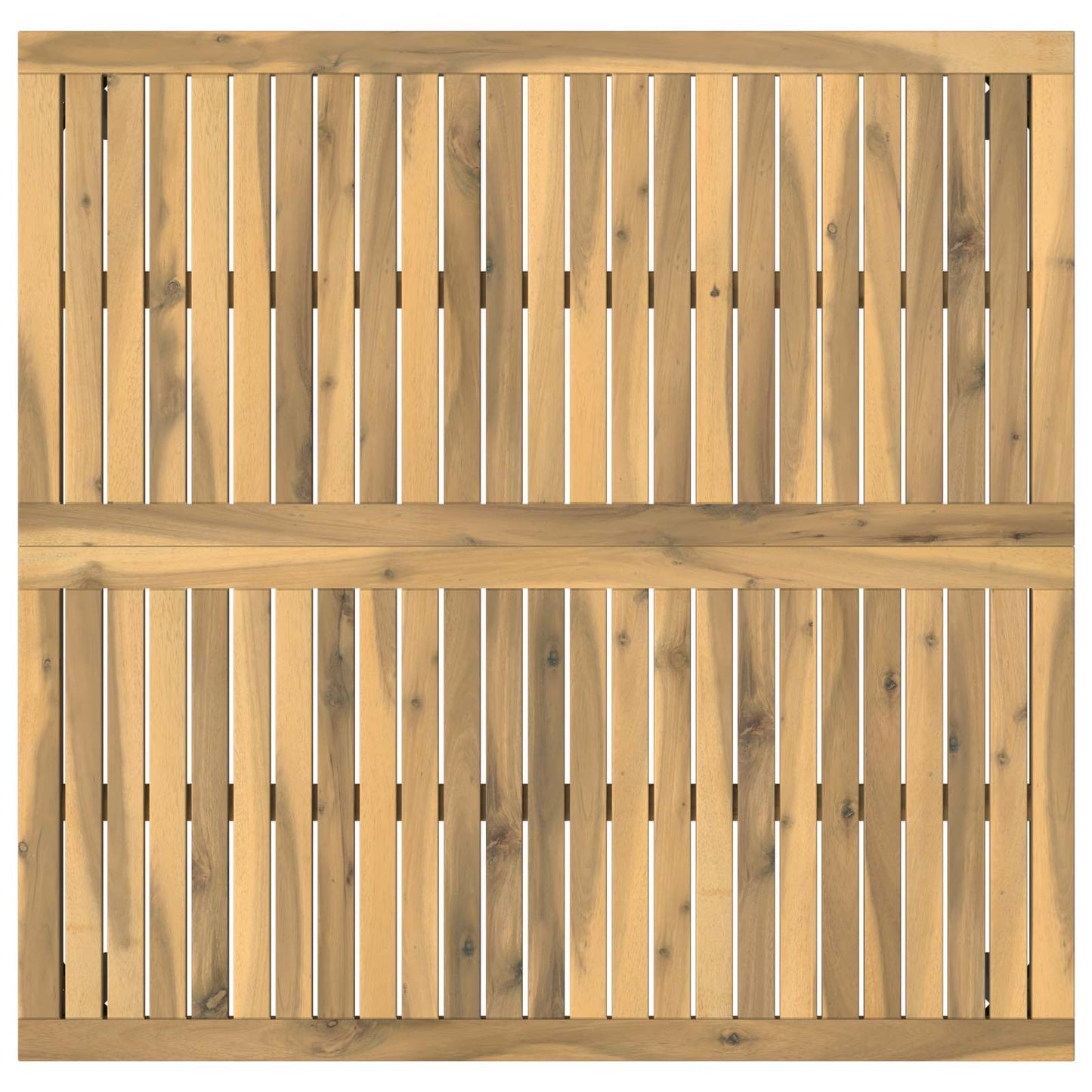 Kaffebord Hvit og svart 100 x 100,5 x 45 cm Solid akasietre