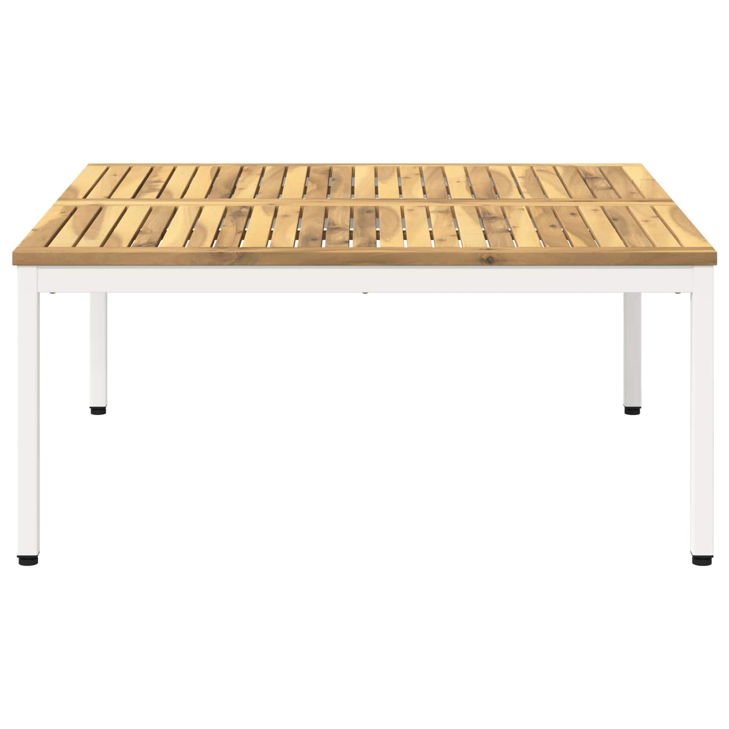 Kaffebord Hvit 100 x 100,5 x 45 cm Solid akasietre