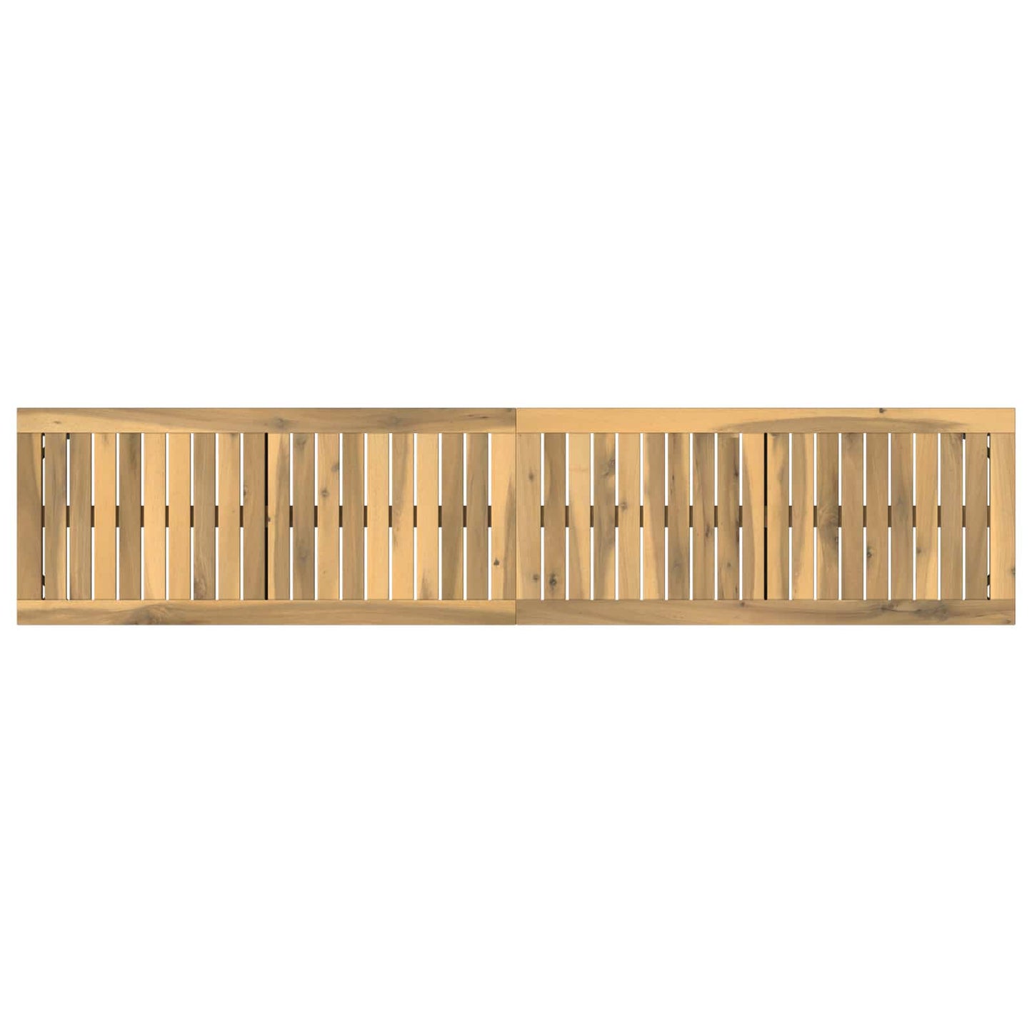 Hagebenk 161 x 35 x 45 cm Solid akasietre Hvit Rektangulær