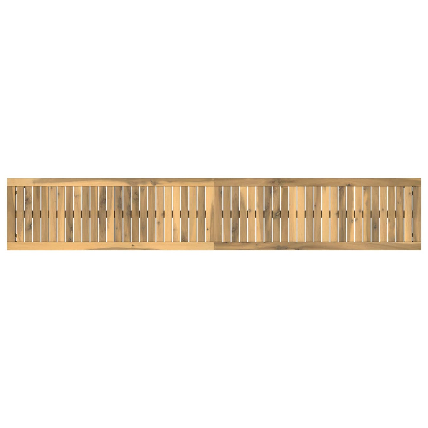Hagebenk 201 x 35 x 45 cm Solid akasietre Hvit Rektangulær