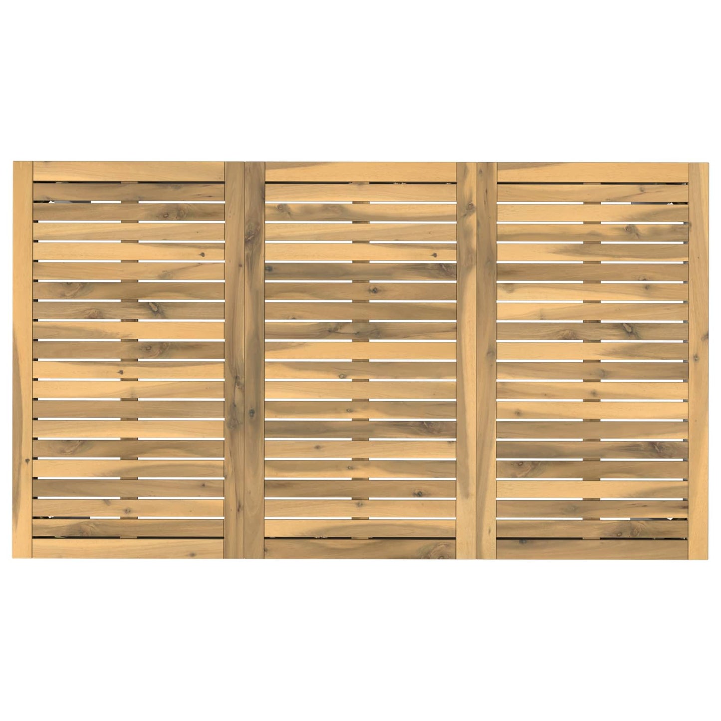 Hage middagsbord Hvit 141 x 80,5 x 75 cm Solid akasietre