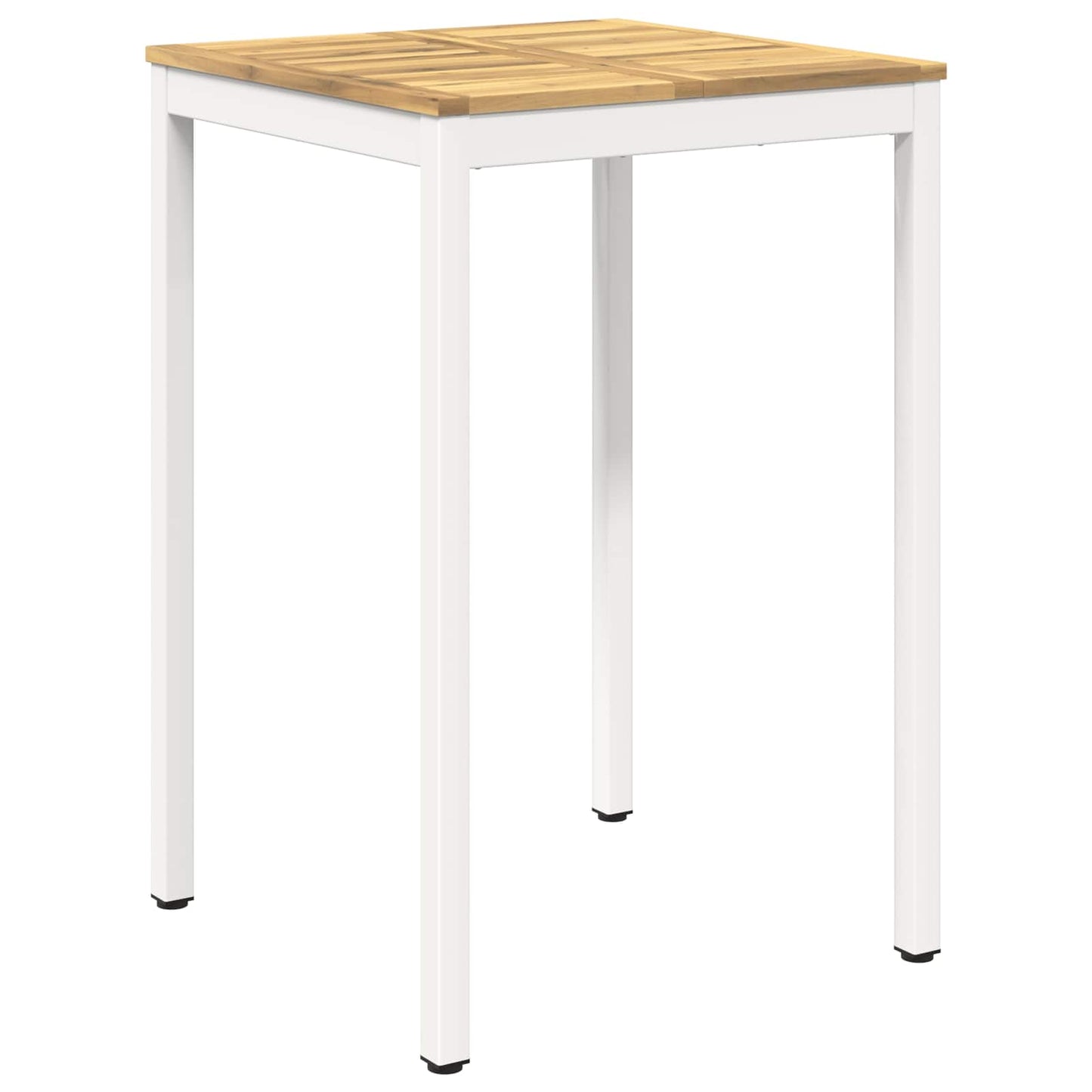 Hagebarbord Hvit 70 x 68,5 x 105 cm Solid akasietre