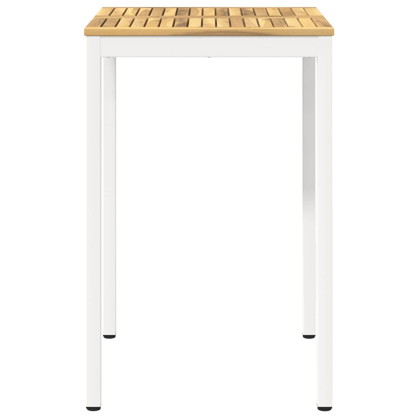 Hagebarbord Hvit 70 x 68,5 x 105 cm Solid akasietre