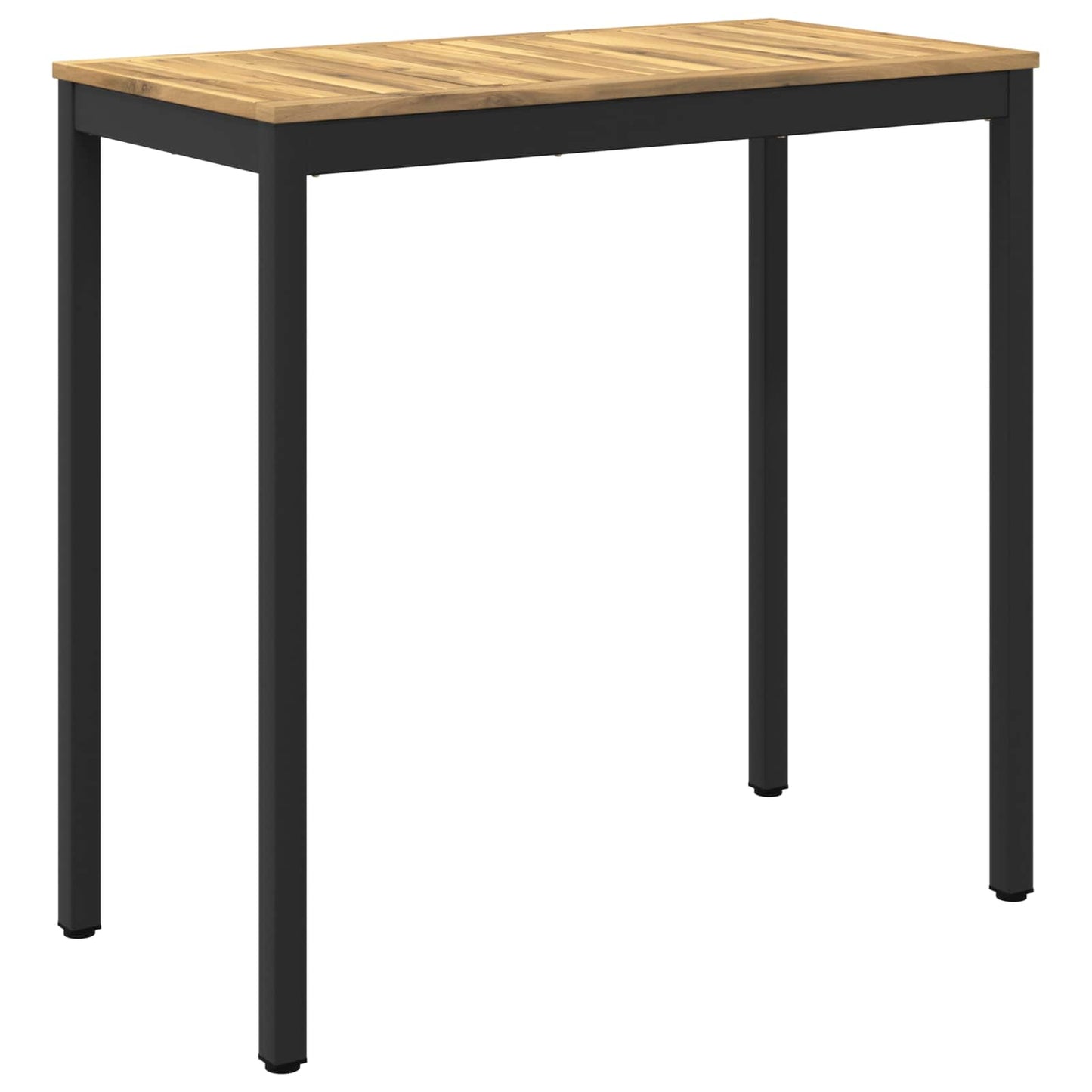 Hagebarbord Hvit og svart 108,5 x 55 x 105 cm Solid akasietre