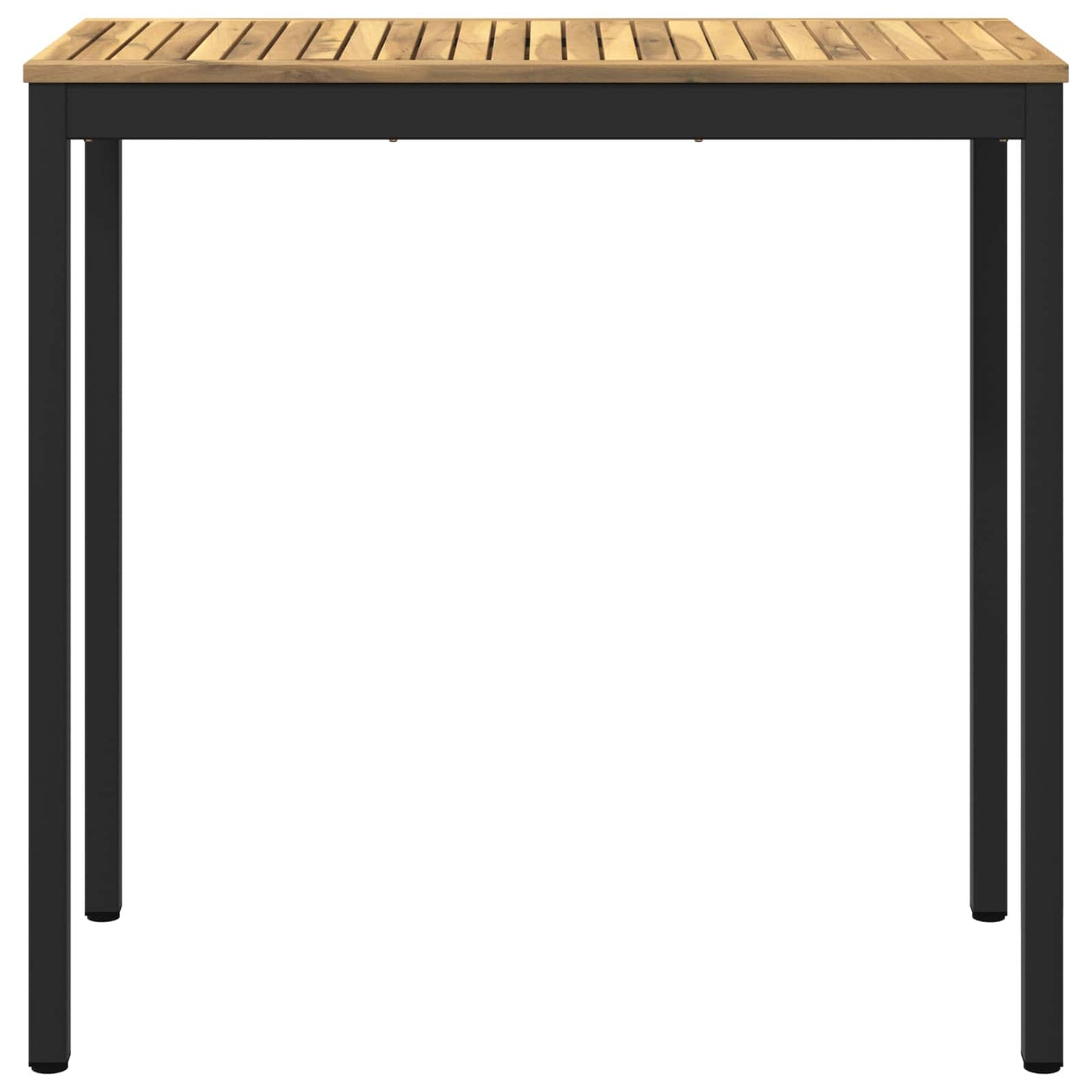 Hagebarbord Hvit og svart 108,5 x 55 x 105 cm Solid akasietre
