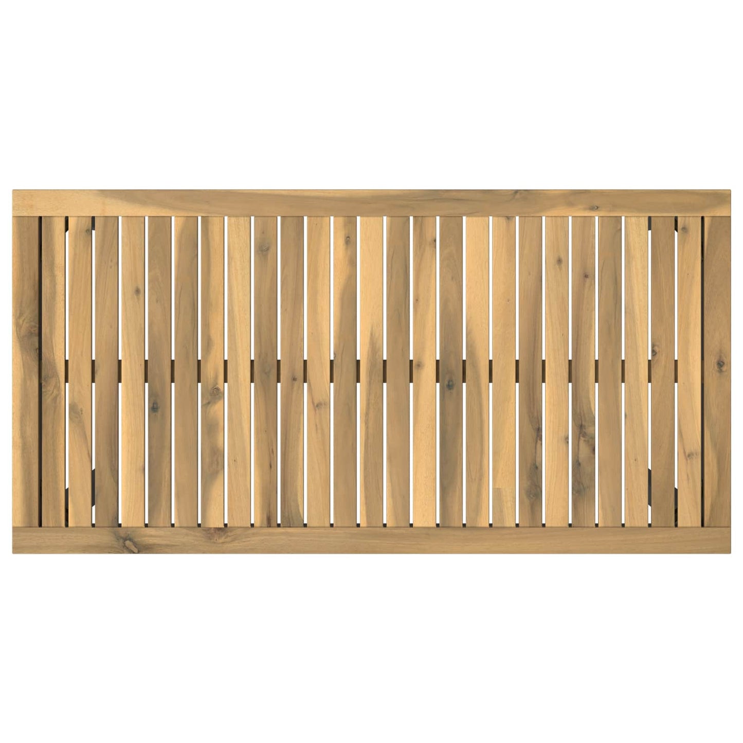 Hagebarbord Hvit og svart 108,5 x 55 x 105 cm Solid akasietre