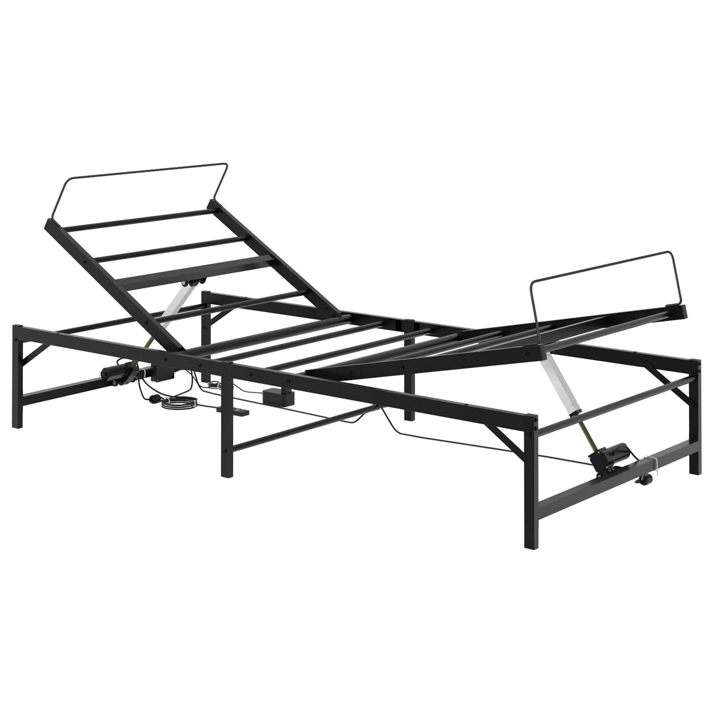 Elektrisk Justerbar Seng Ramme Svart 75 x 190 cm Stål