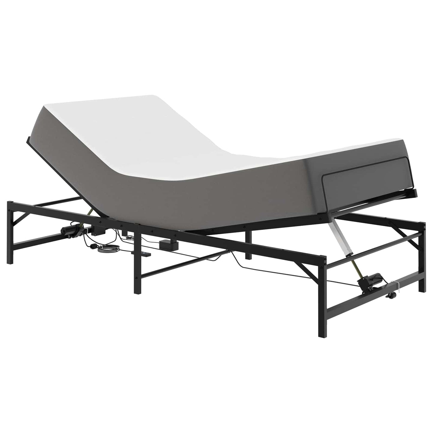 Elektrisk Justerbar Seng Ramme Svart 80 x 200 cm Stål