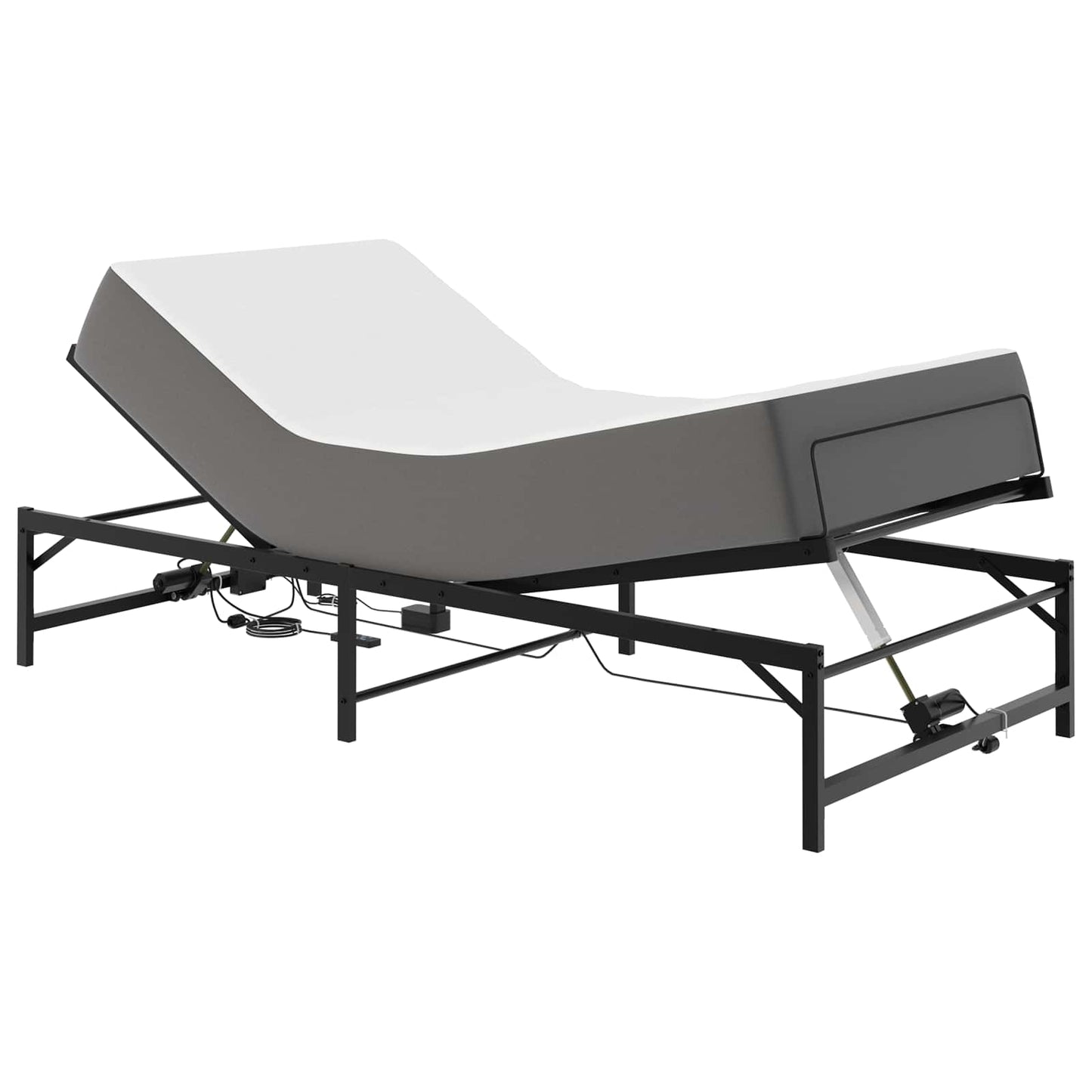Elektrisk Justerbar Seng Ramme Svart 90 x 200 cm Stål
