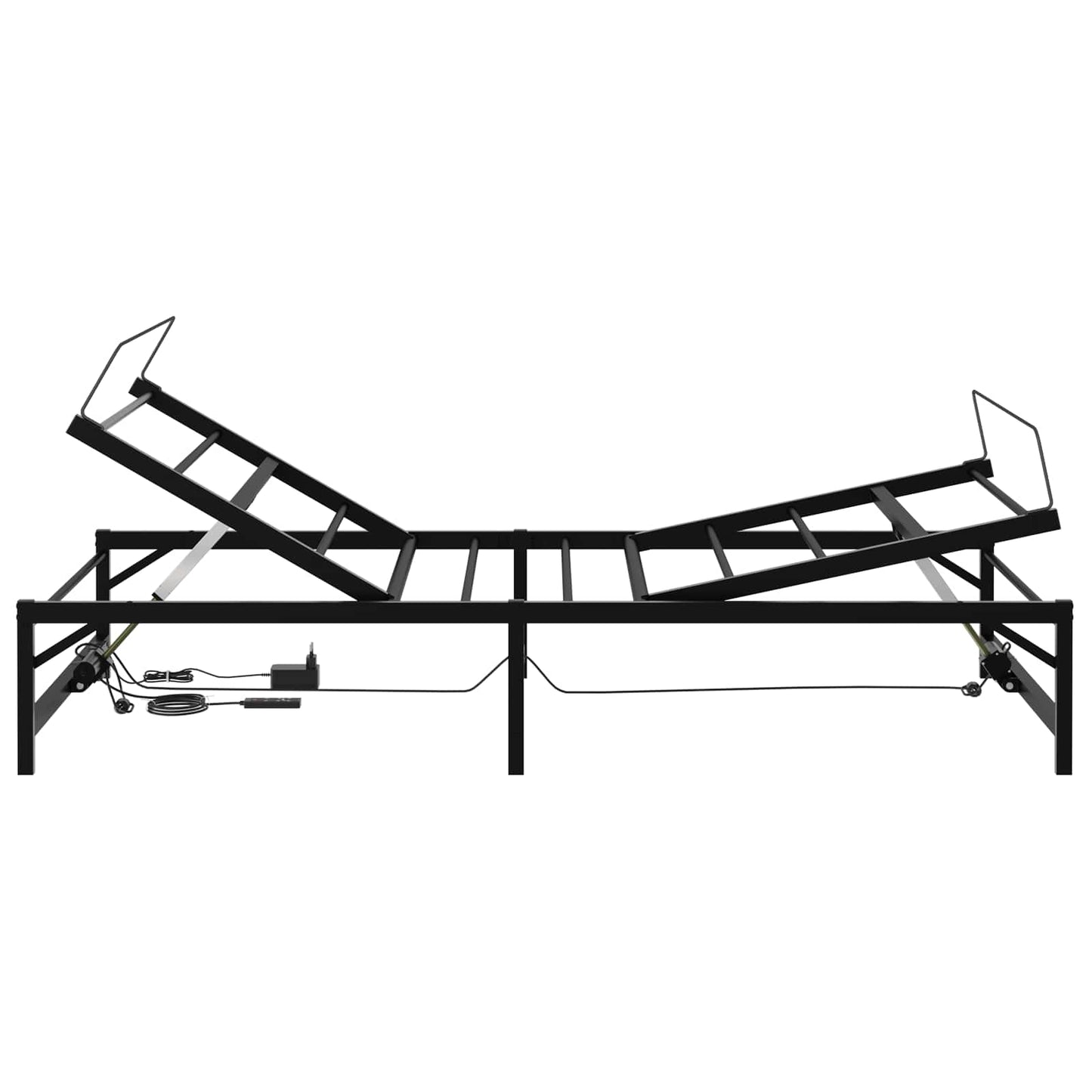Elektrisk Justerbar Seng Ramme Svart 100 x 190 cm Stål