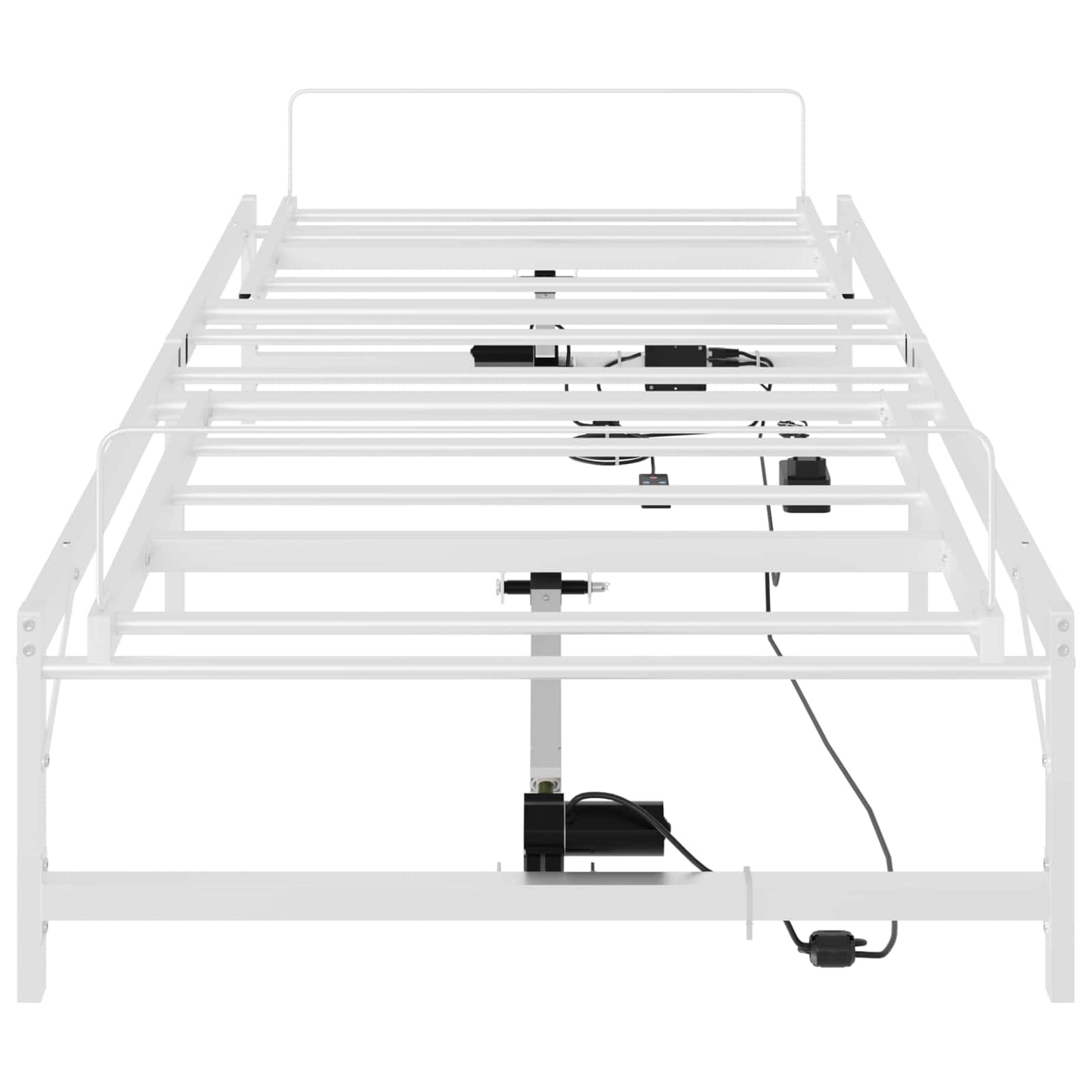 Elektrisk Justerbar Seng Ramme Hvit 75 x 190 cm Stål