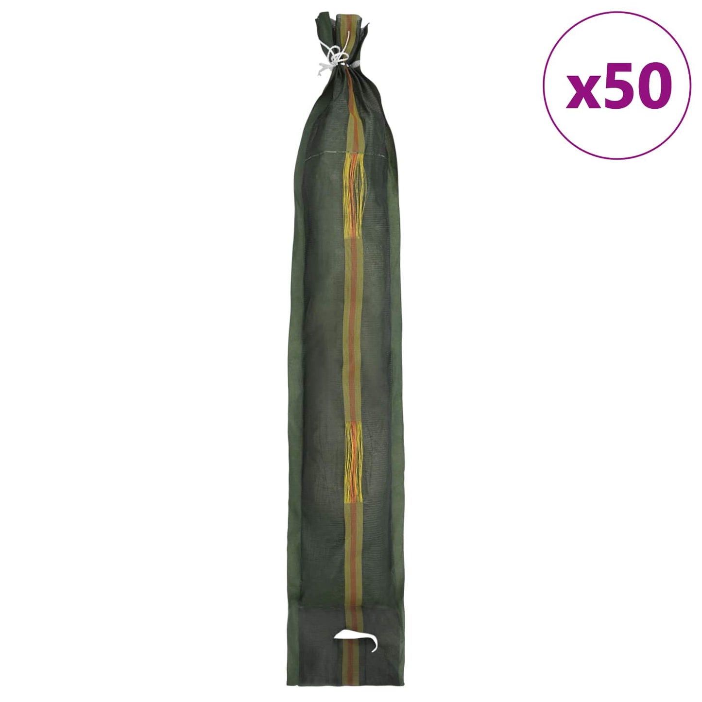 Sandsekker 50 pcs grønn 120 x 27 cm HDPE
