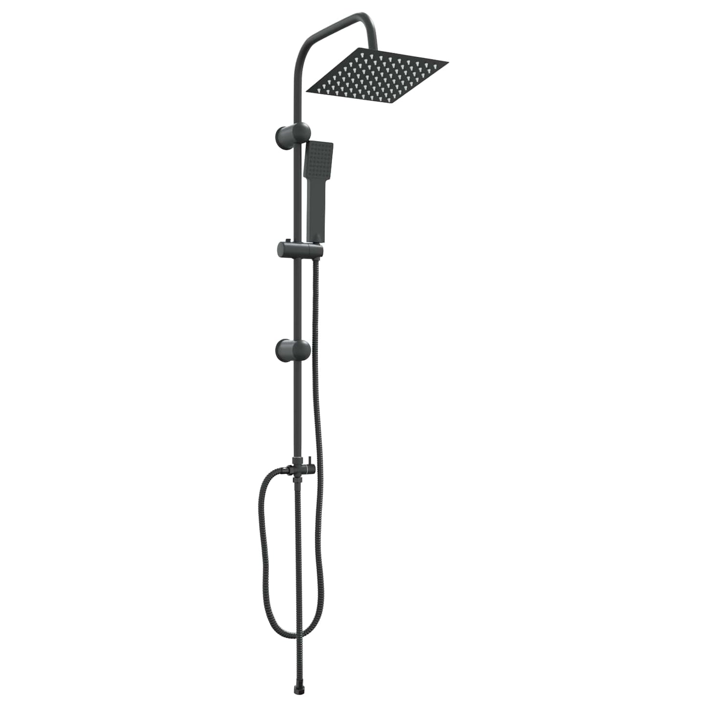 Dusjsystem Svart 47 x 20 x 95 cm Rustfritt Stål