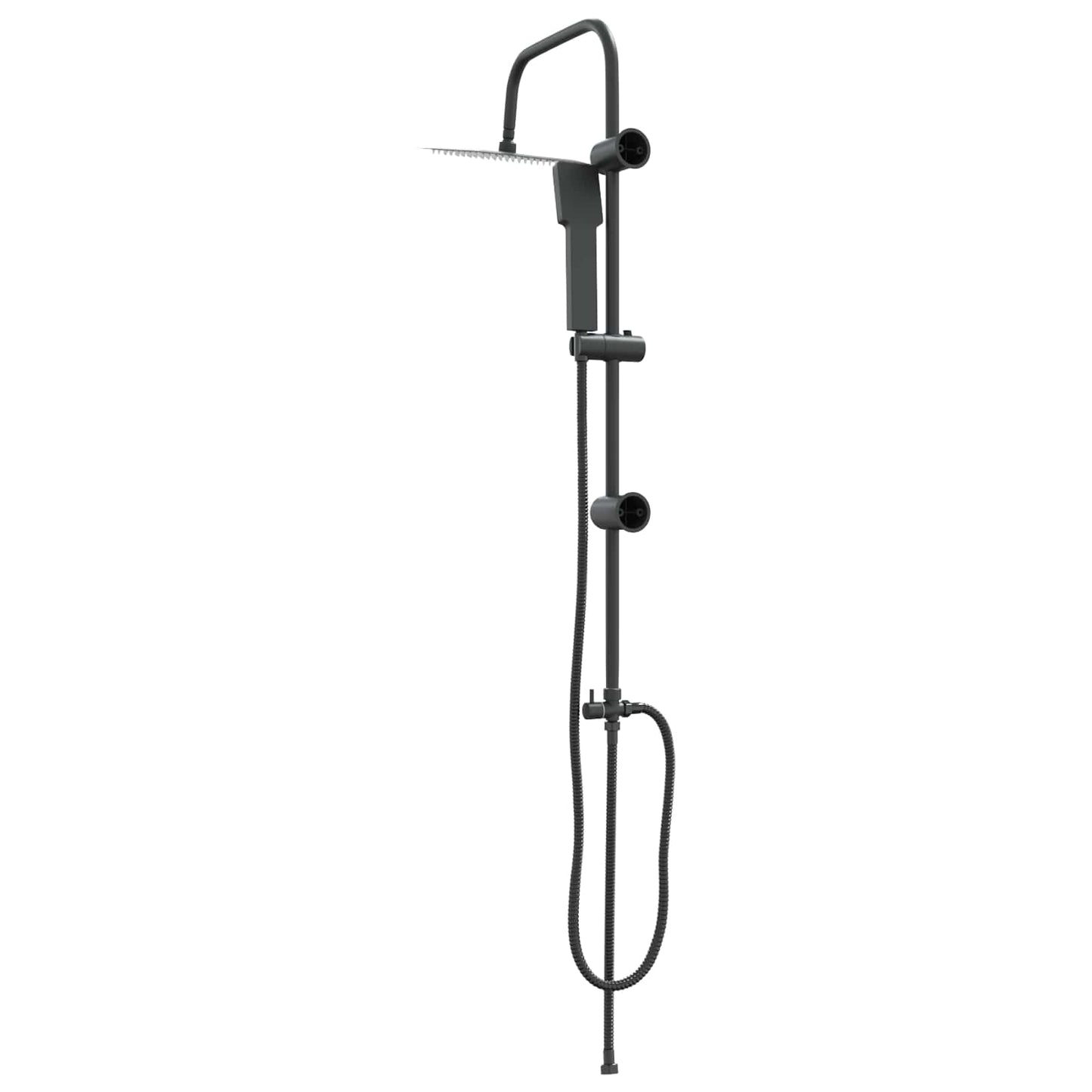 Dusjsystem Svart 47 x 20 x 95 cm Rustfritt Stål