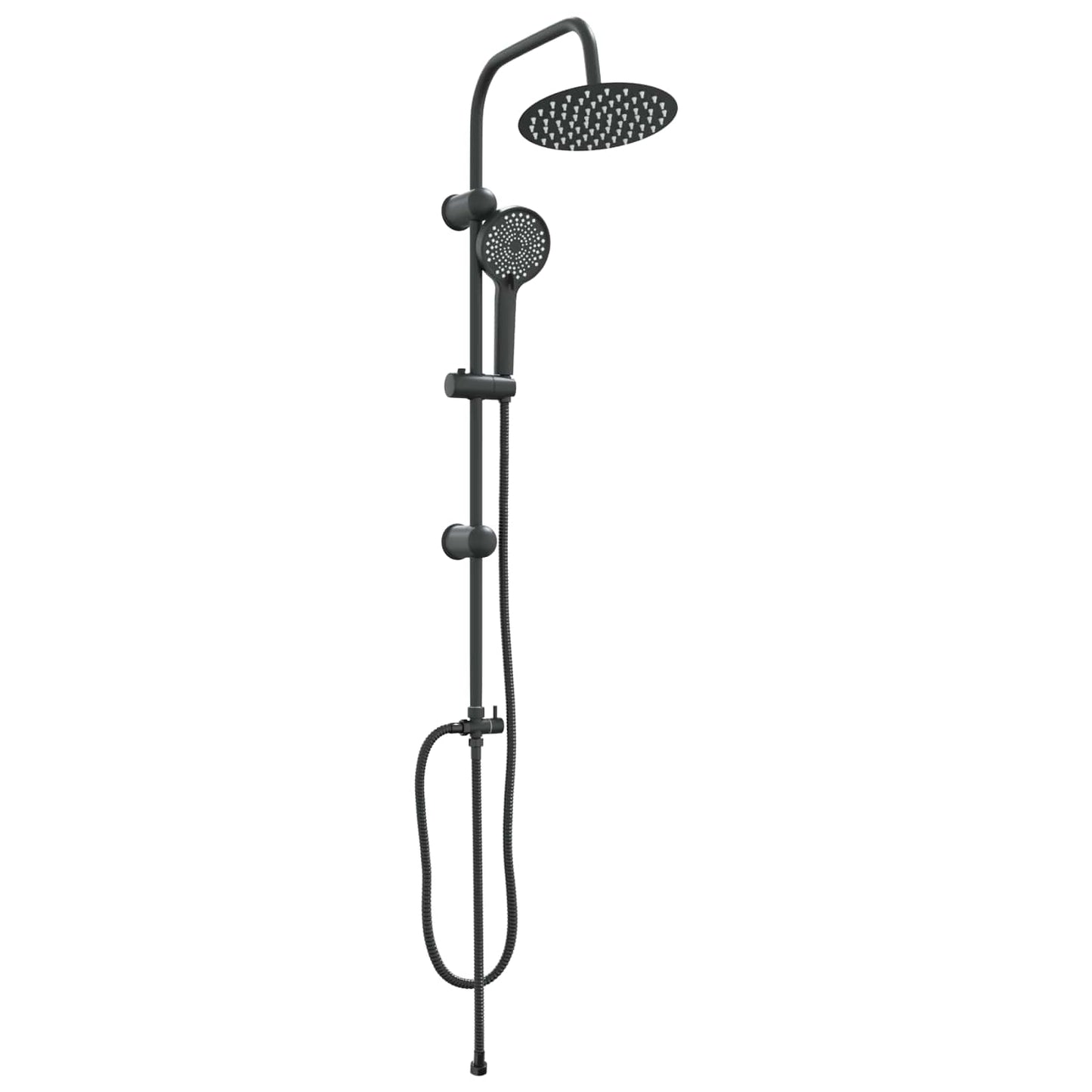 Dusjsystem Svart 47 x 20 x 95 cm Rustfritt Stål