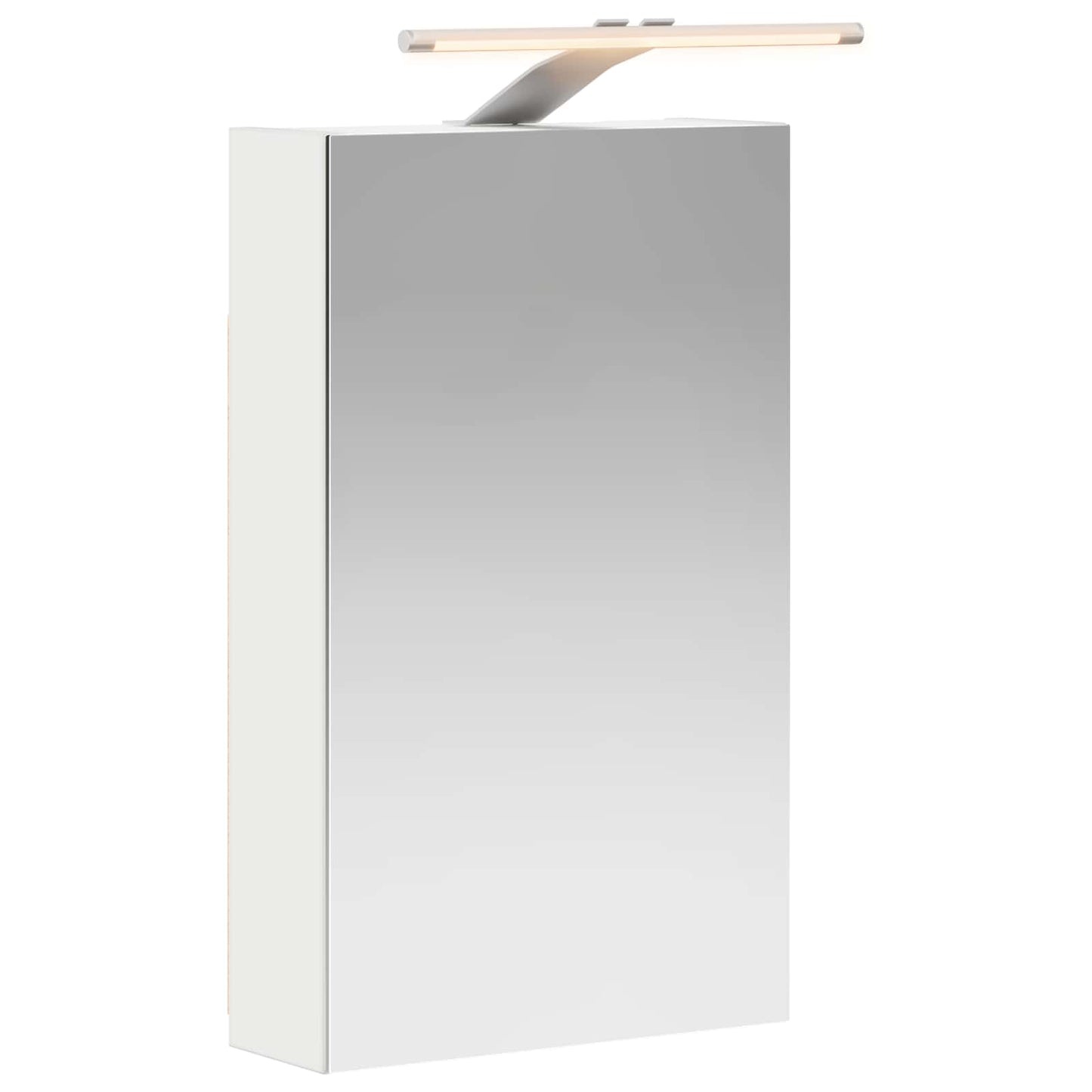 Baderomsspeilskap med dør Hvit 30 x 10,5 x 50 cm Konstruert tre