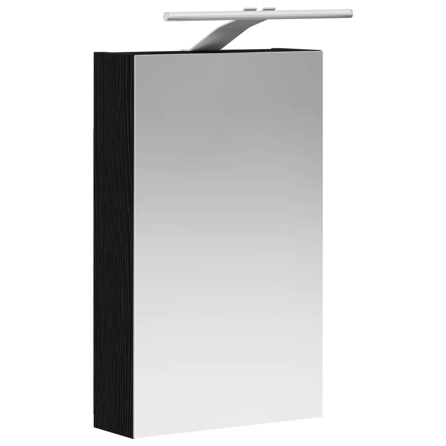 Baderomsspeilskap Svart Eik 30 x 10,5 x 50 cm Konstruert tre
