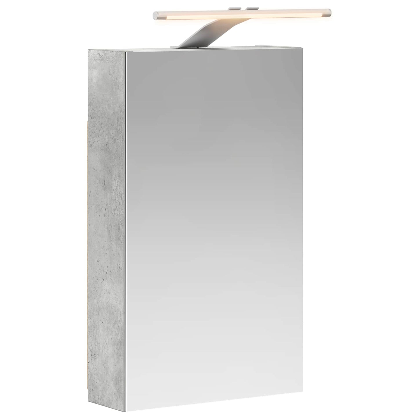 Baderomsspeilskap Betonggrå 30 x 10,5 x 50 cm Konstruert tre