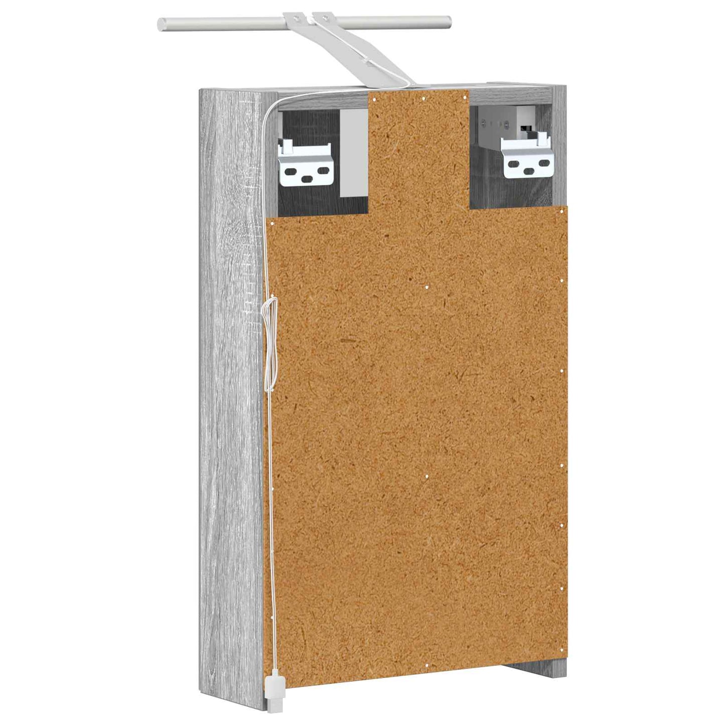 Baderomsspeilskap Grå Sonoma 30 x 10,5 x 50 cm Konstruert tre