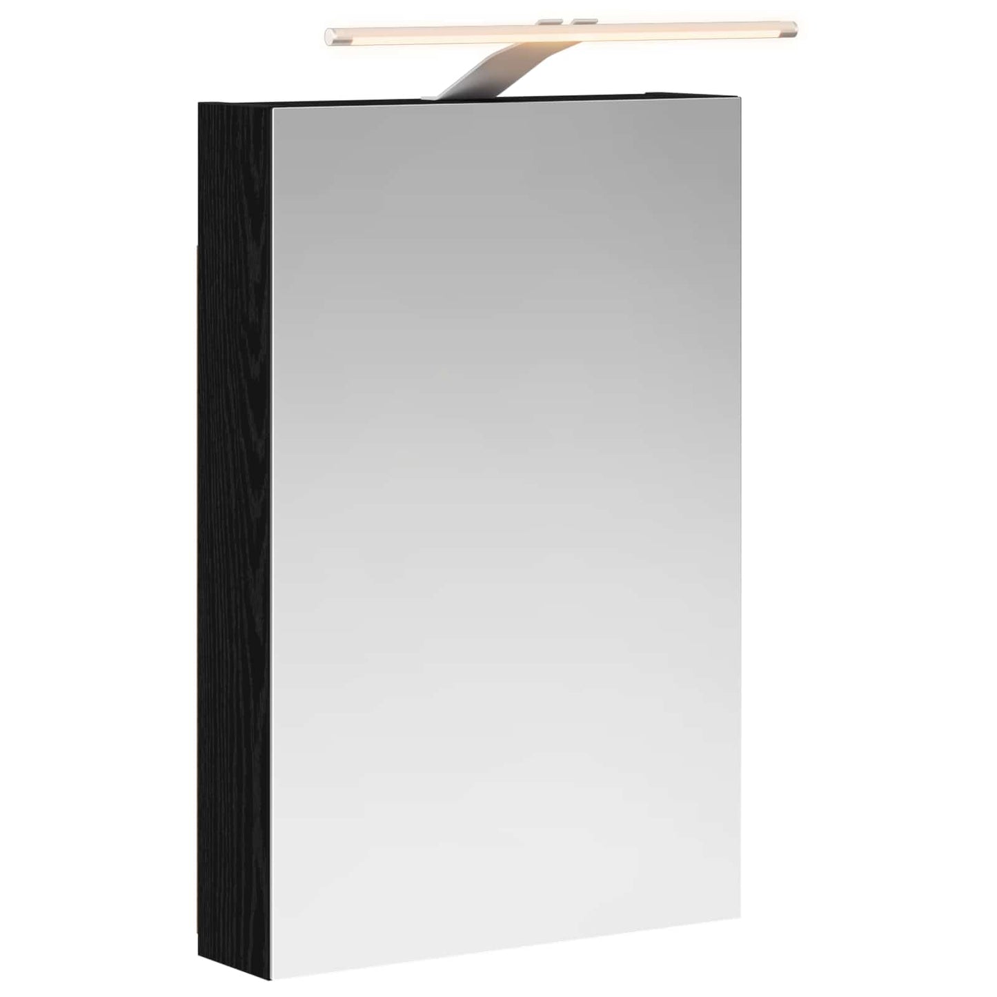Baderomsspeilskap Svart Eik 40 x 10,5 x 60,5 cm Konstruert tre