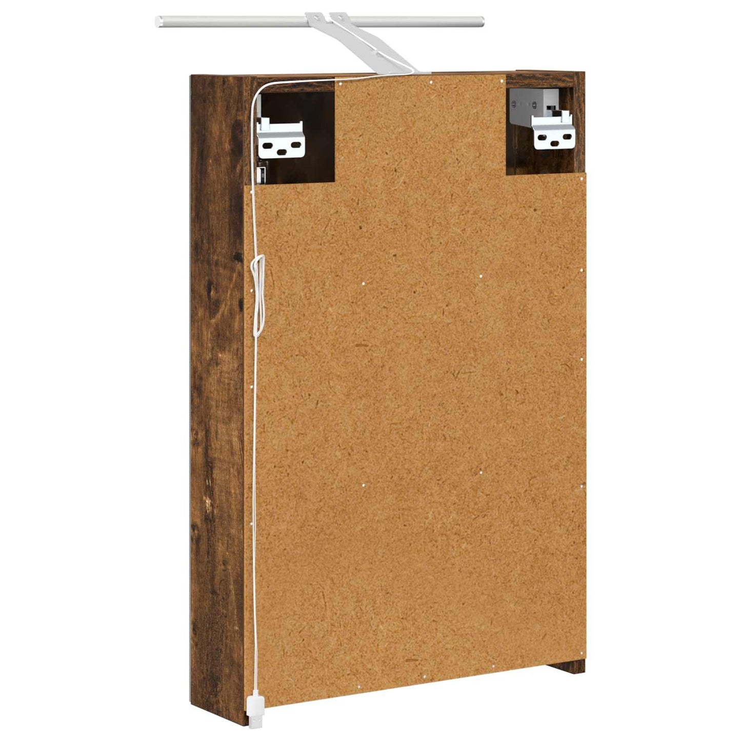 Baderomsspeilskap Røkt eik 40 x 10,5 x 60,5 cm Konstruert tre
