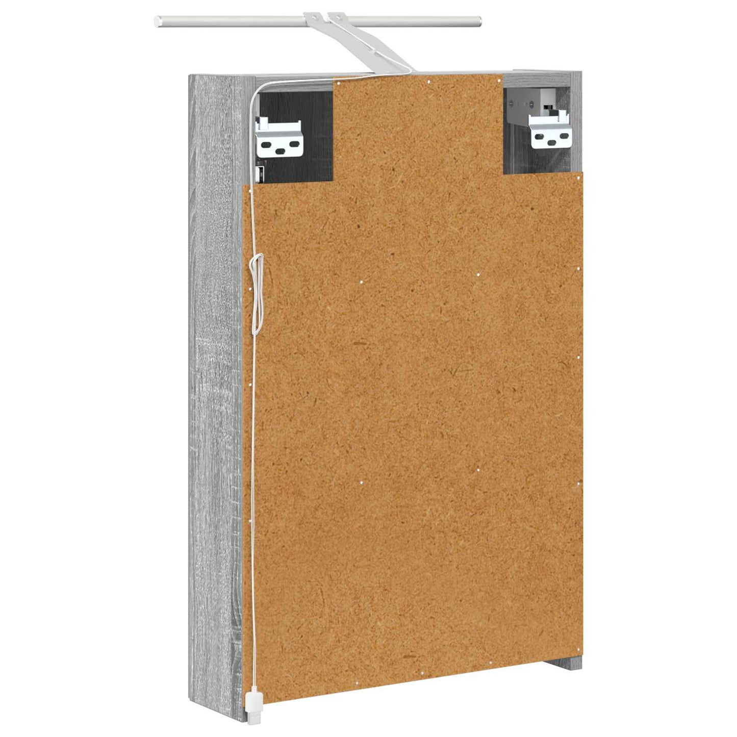 Baderomsspeilskap Grå Sonoma 40 x 10,5 x 60,5 cm Konstruert tre
