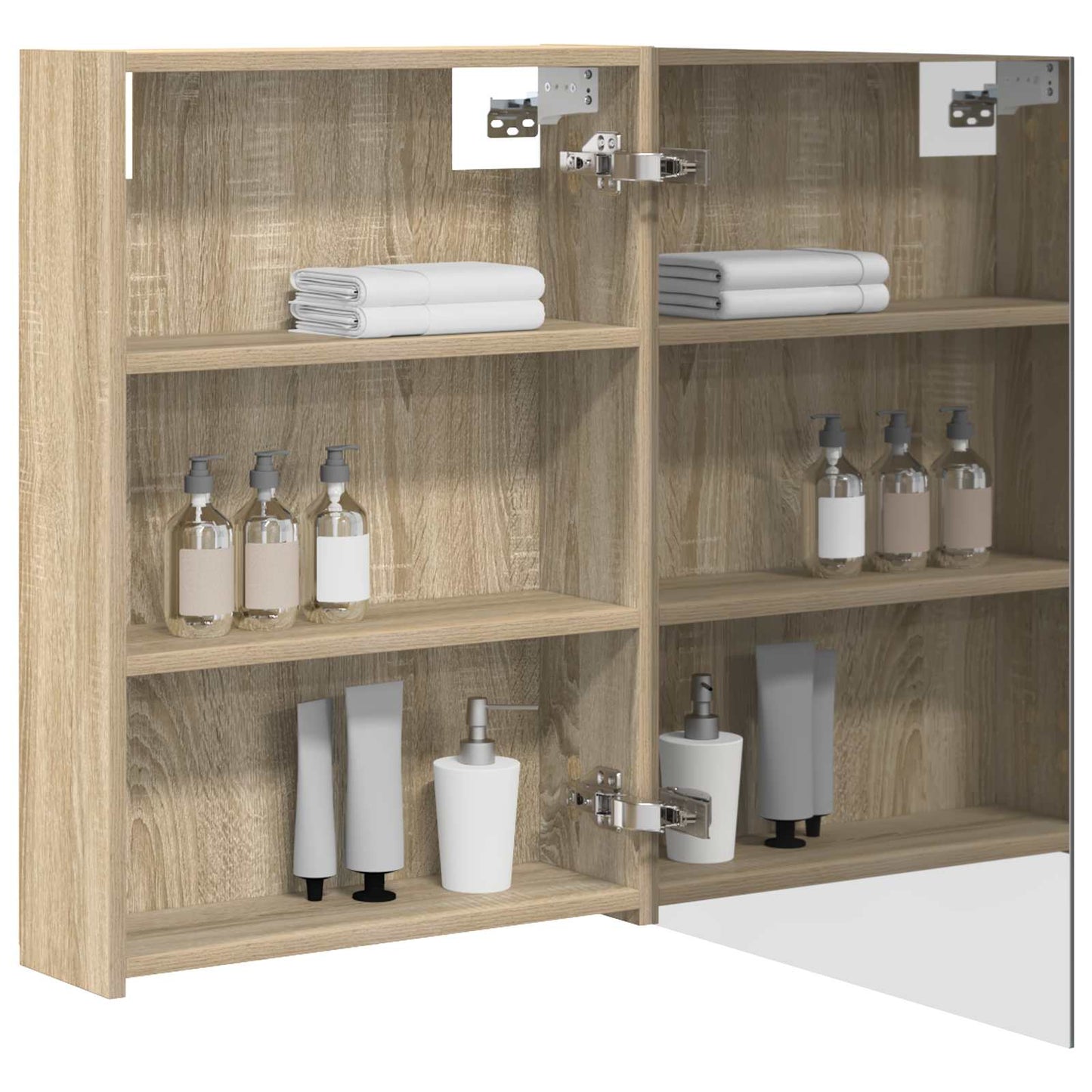 Baderomsspeilskap Sonoma eik 50 x 14,5 x 70 cm Konstruert tre