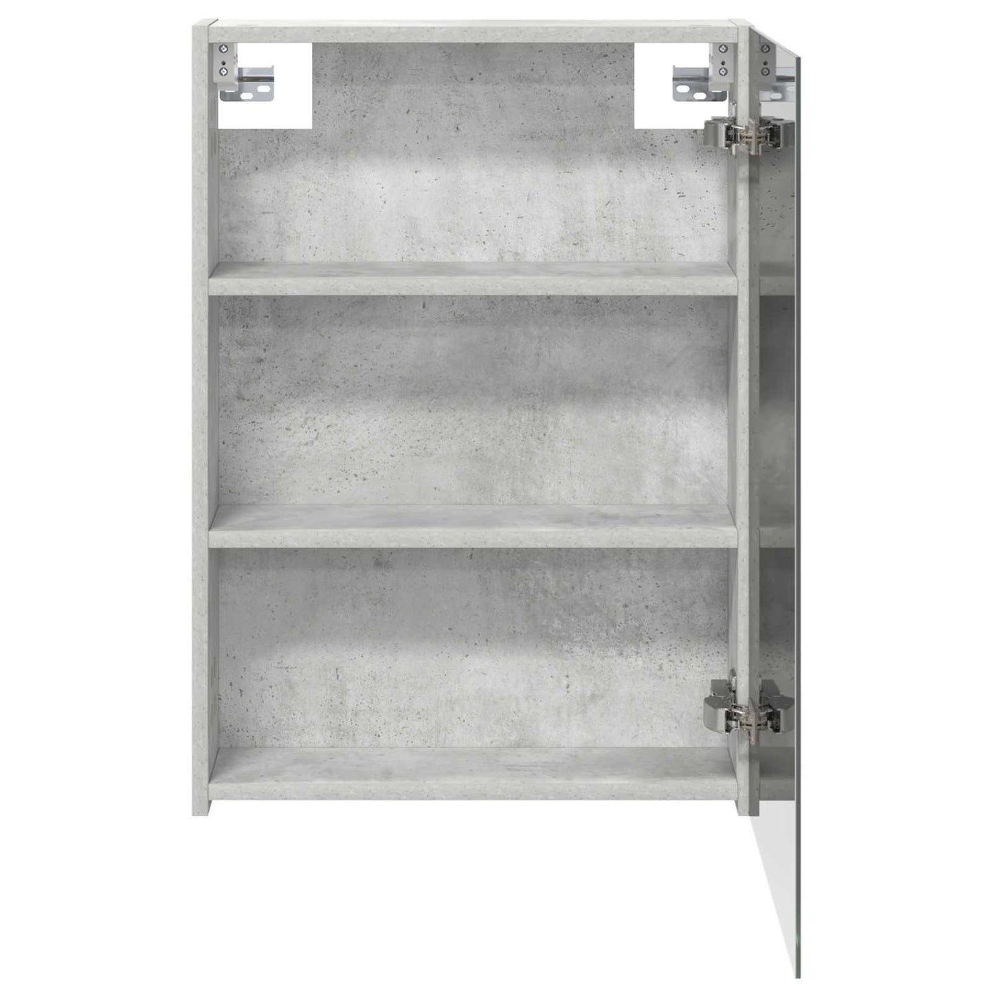 Baderomsspeilskap Betonggrå 50 x 14,5 x 70 cm Konstruert tre