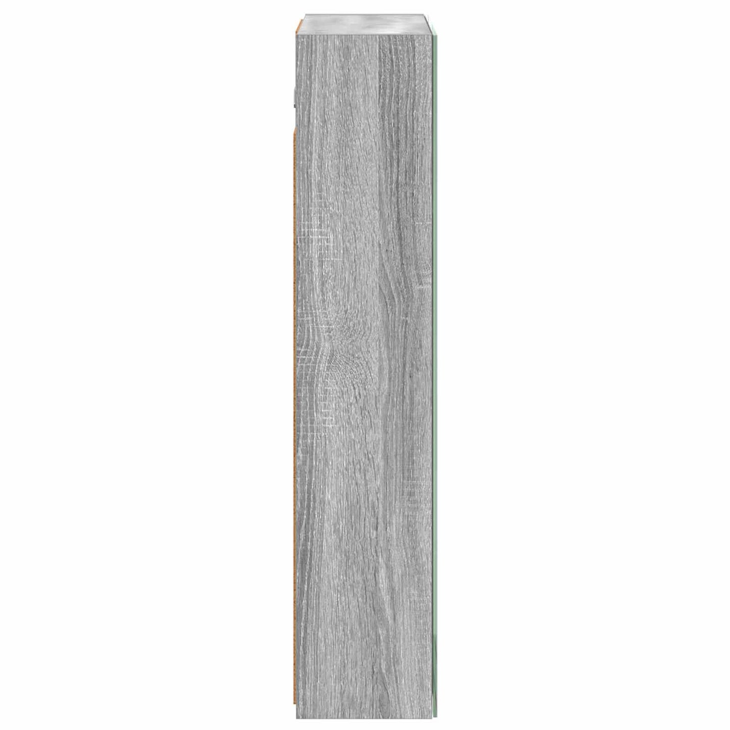 Baderomsspeilskap Grå Sonoma 50 x 14,5 x 70 cm Konstruert tre