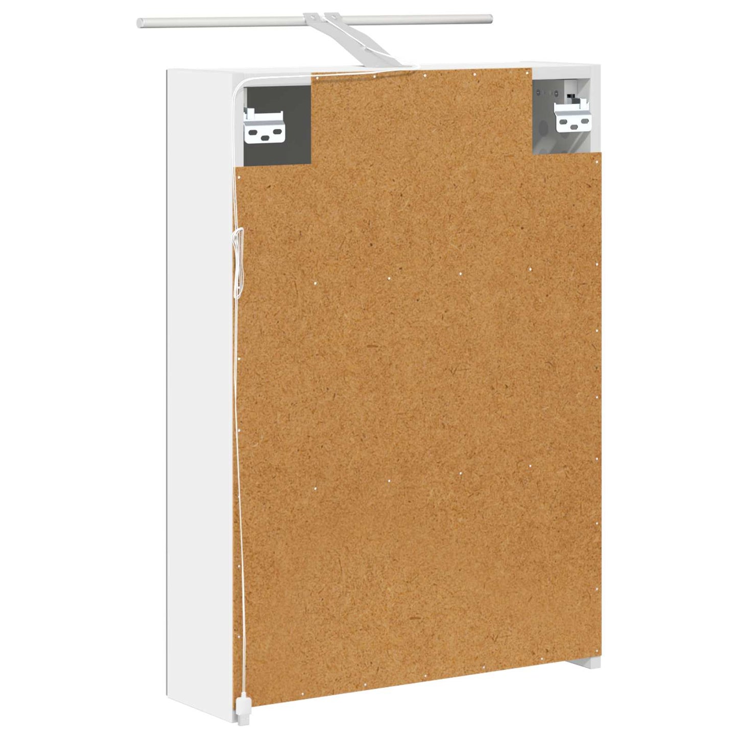 Baderomsspeilskap med dør Hvit 50 x 14,5 x 70 cm Konstruert tre