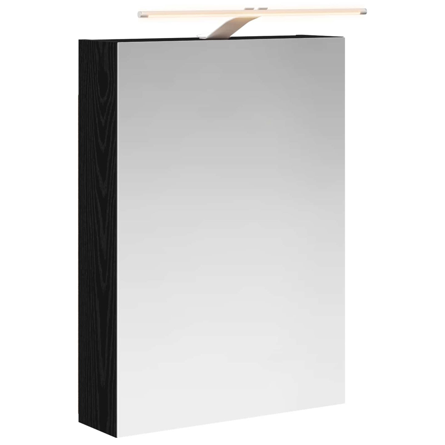 Baderomsspeilskap Svart Eik 50 x 14,5 x 70 cm Konstruert tre