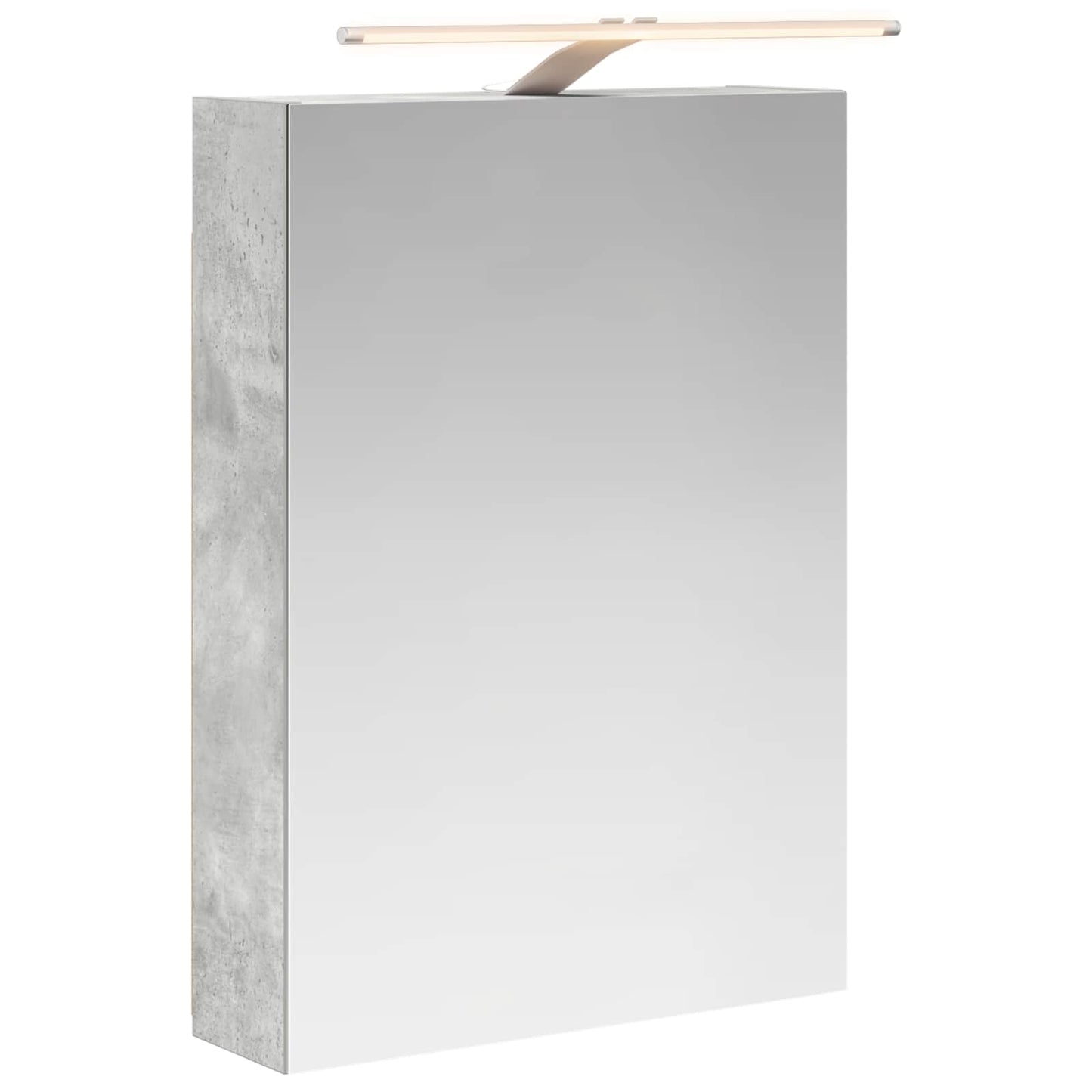 Baderomsspeilskap Betonggrå 50 x 14,5 x 70 cm Konstruert tre