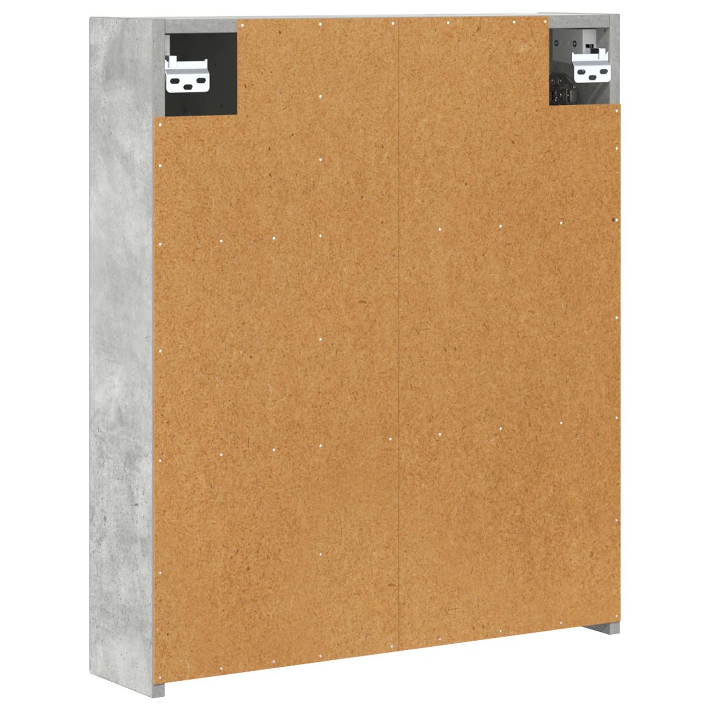 Baderomsspeilskap Betonggrå 60 x 14,5 x 70 cm Konstruert tre