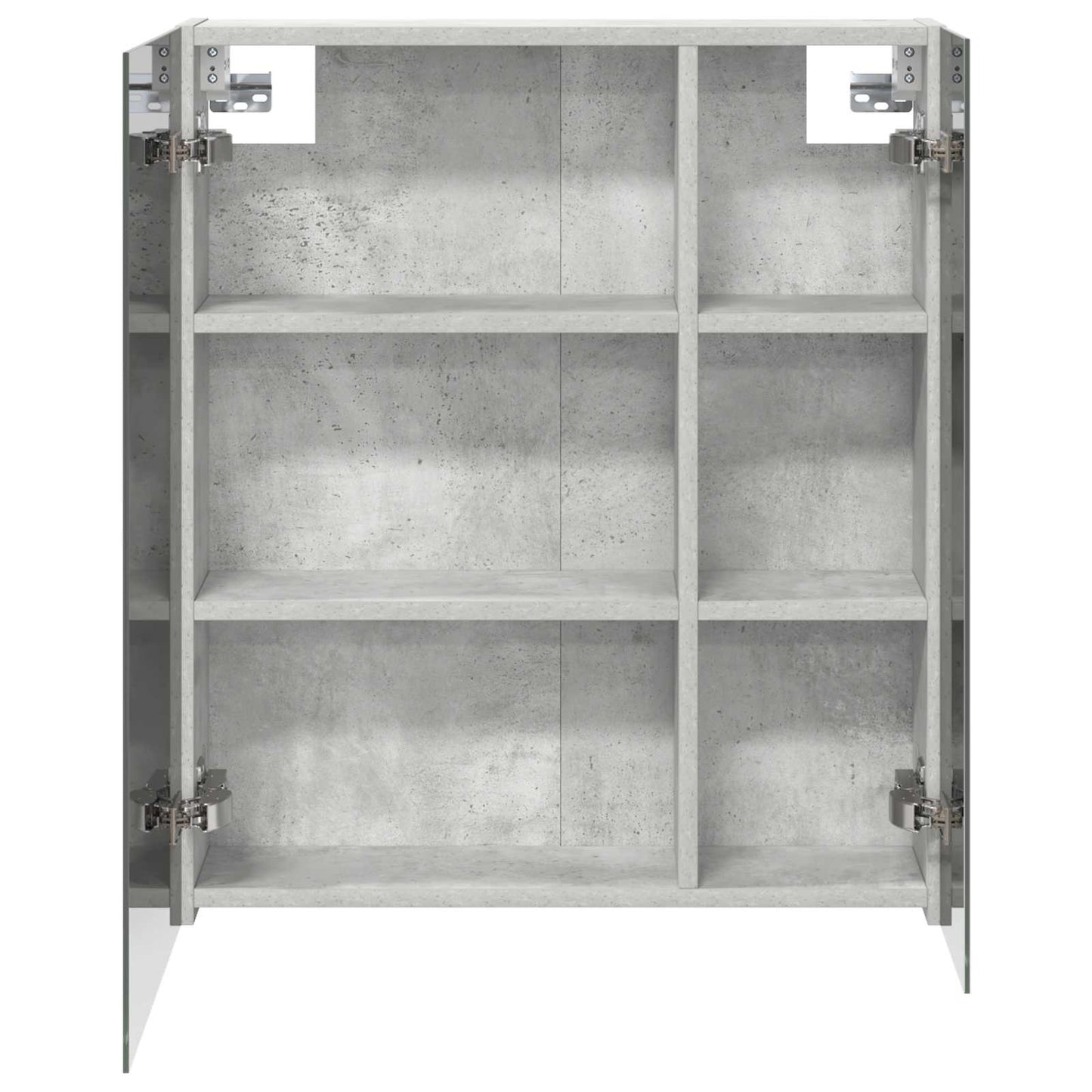 Baderomsspeilskap Betonggrå 60 x 14,5 x 70 cm Konstruert tre