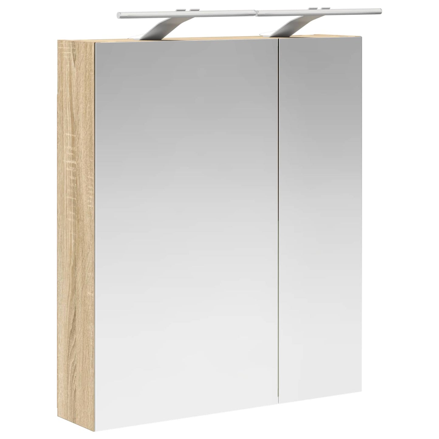 Baderomsspeilskap Sonoma eik 60 x 14,5 x 70 cm Konstruert tre
