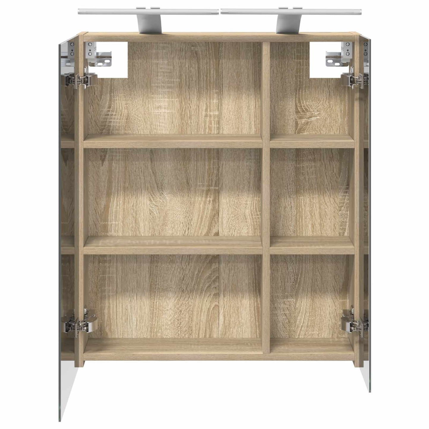 Baderomsspeilskap Sonoma eik 60 x 14,5 x 70 cm Konstruert tre