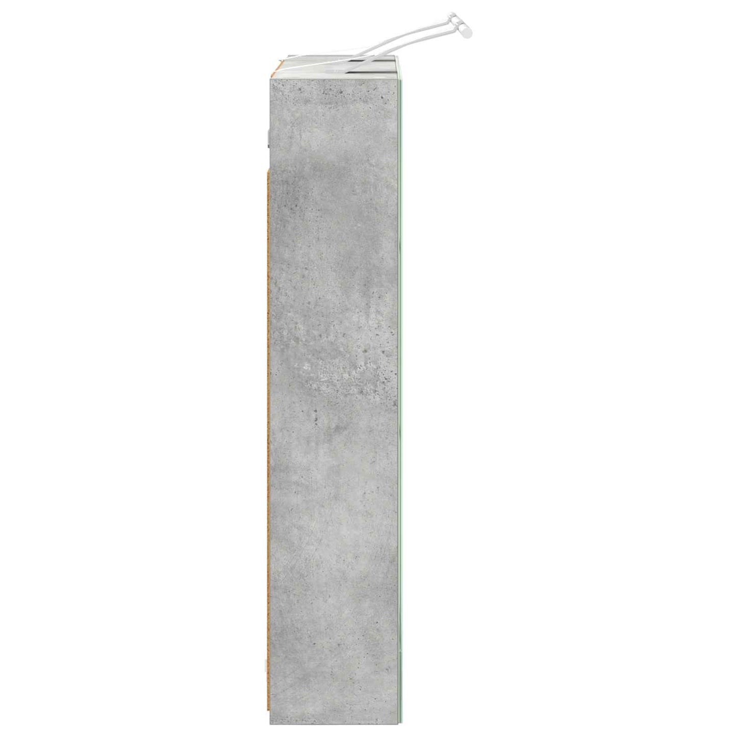 Baderomsspeilskap Betonggrå 60 x 14,5 x 70 cm Konstruert tre