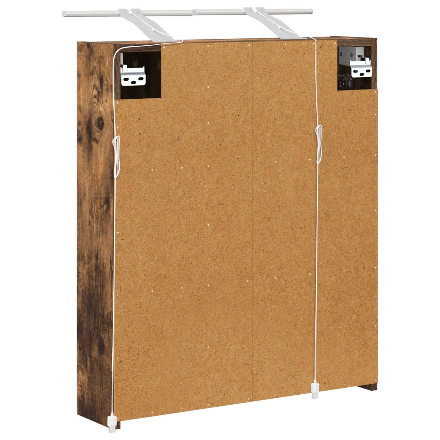 Baderomsspeilskap Røkt eik 60 x 14,5 x 70 cm Konstruert tre