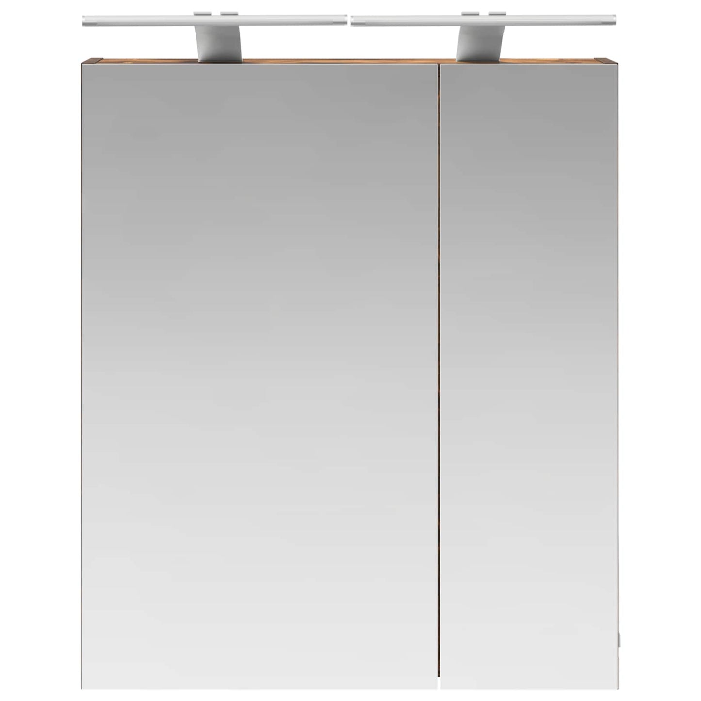 Baderomsspeilskap Røkt eik 60 x 14,5 x 70 cm Konstruert tre