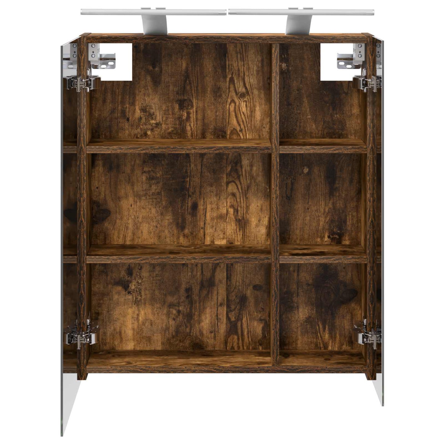 Baderomsspeilskap Røkt eik 60 x 14,5 x 70 cm Konstruert tre