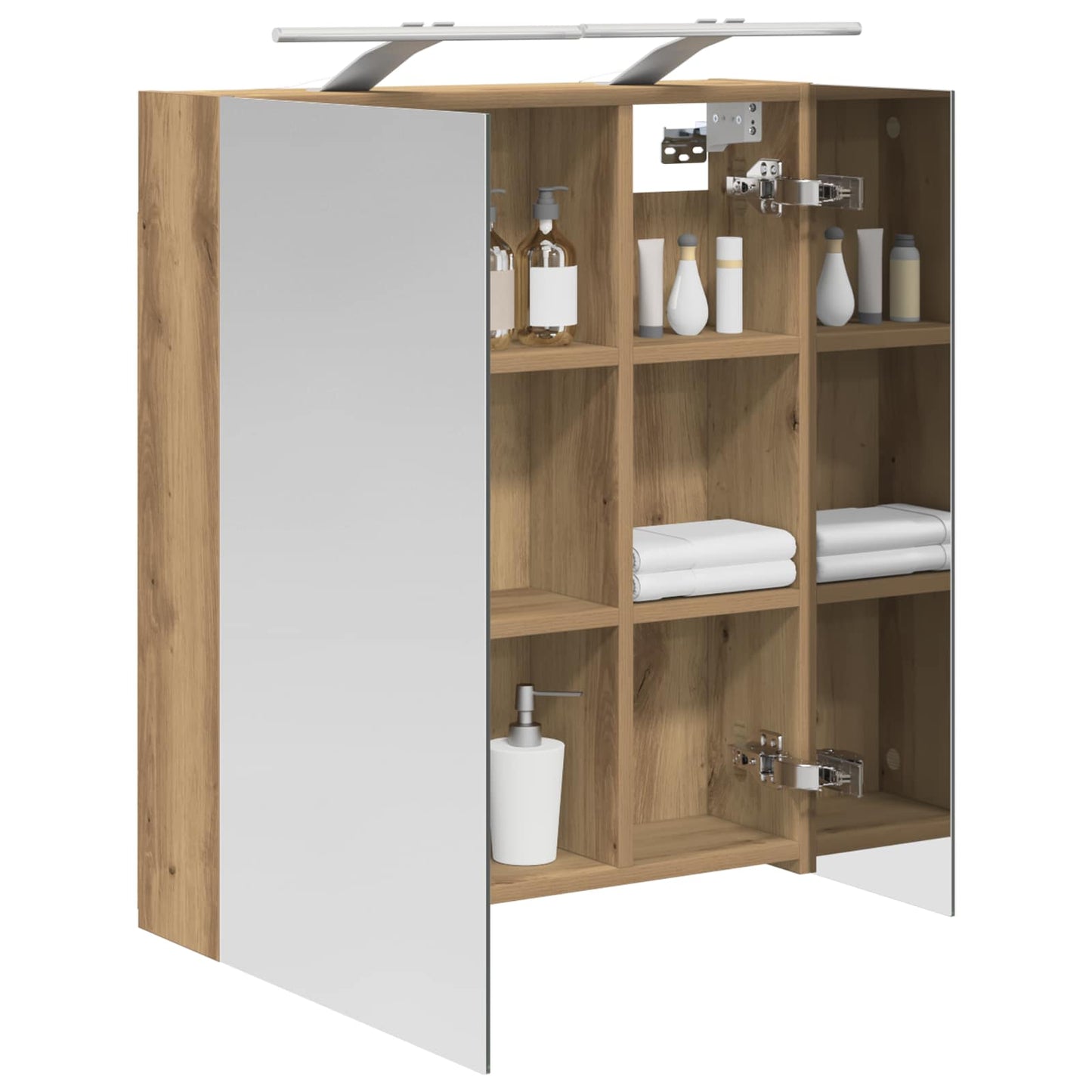 Baderomsspeilskap Kunstnerisk Eik 60 x 14,5 x 70 cm