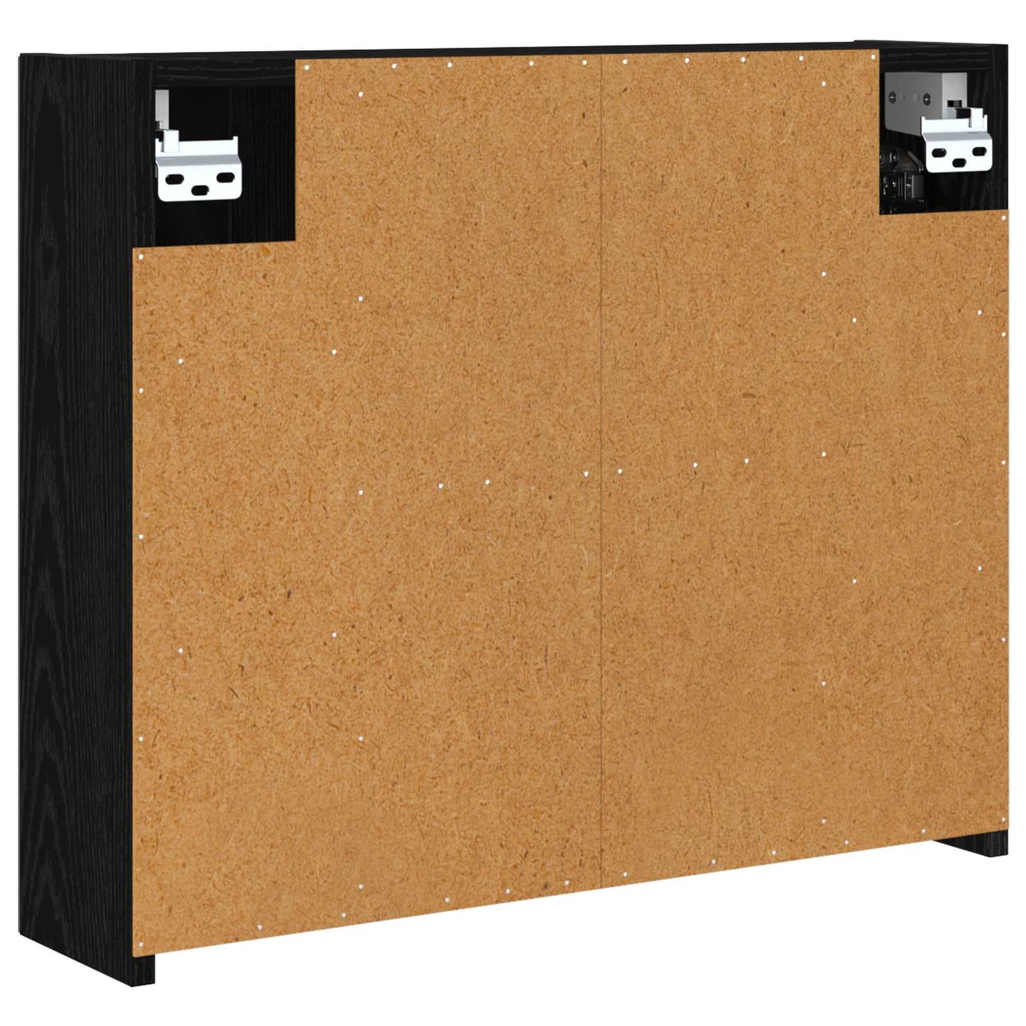 Baderomsspeilskap Svart Eik 60 x 14,5 x 50 cm Konstruert tre