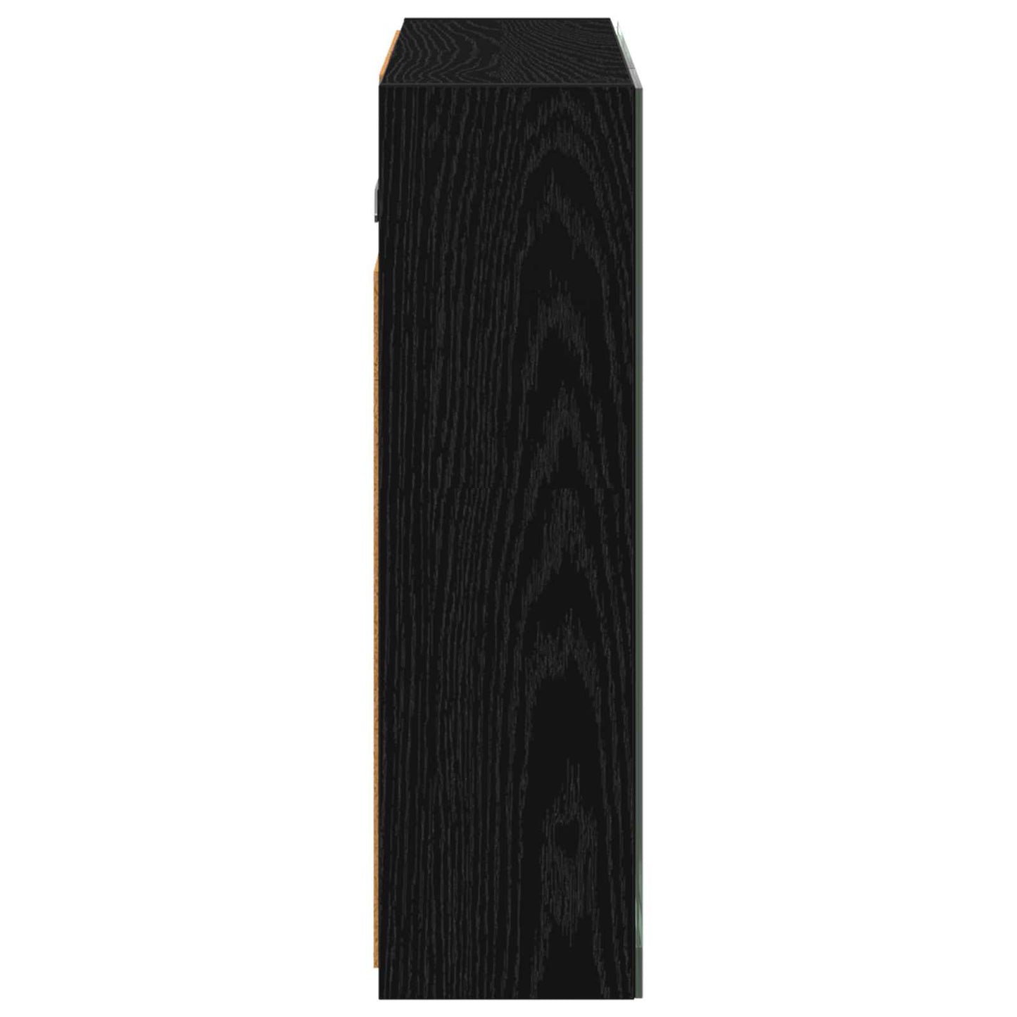 Baderomsspeilskap Svart Eik 60 x 14,5 x 50 cm Konstruert tre