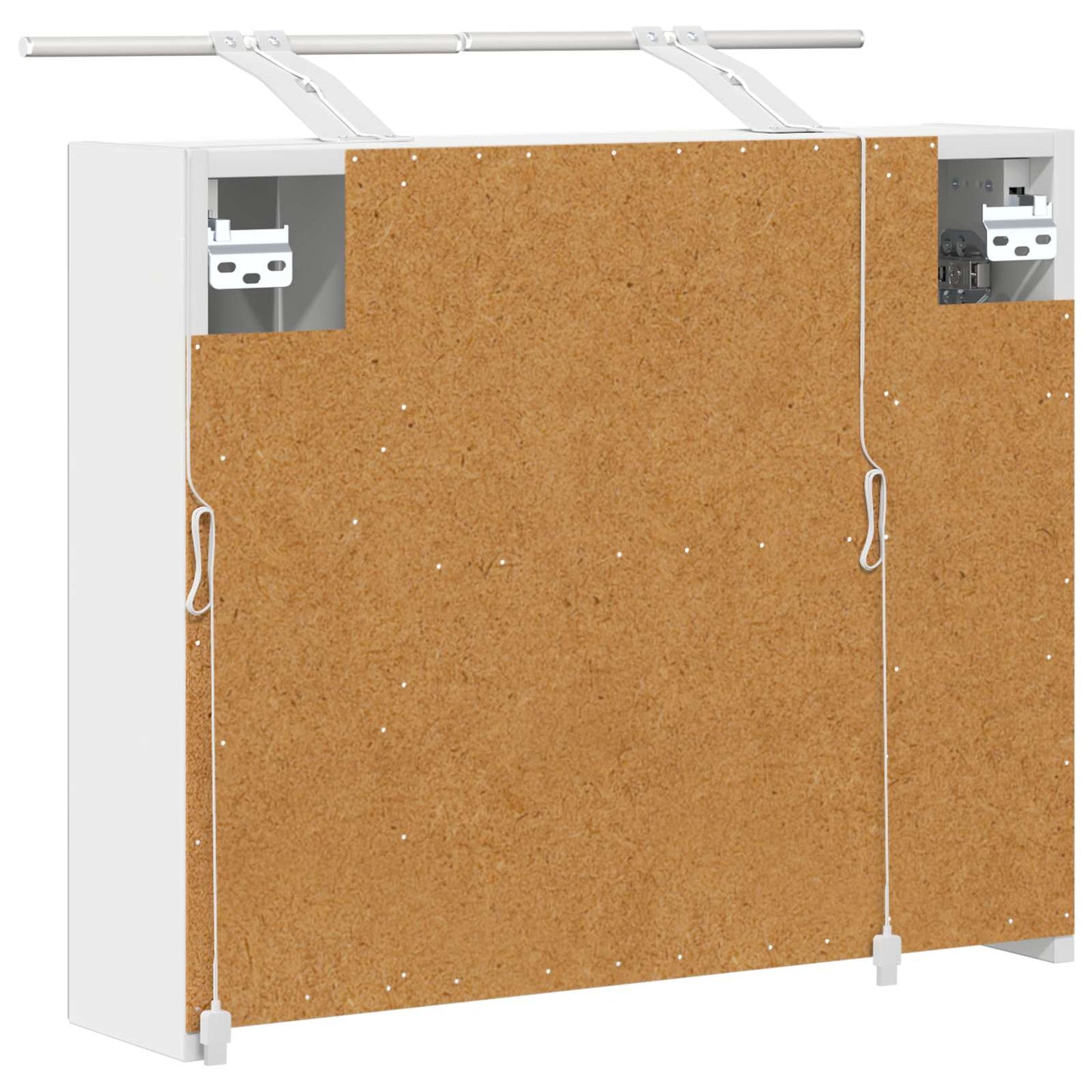 Baderomsspeilskap for Hvit 60 x 14,5 x 50 cm Konstruert tre